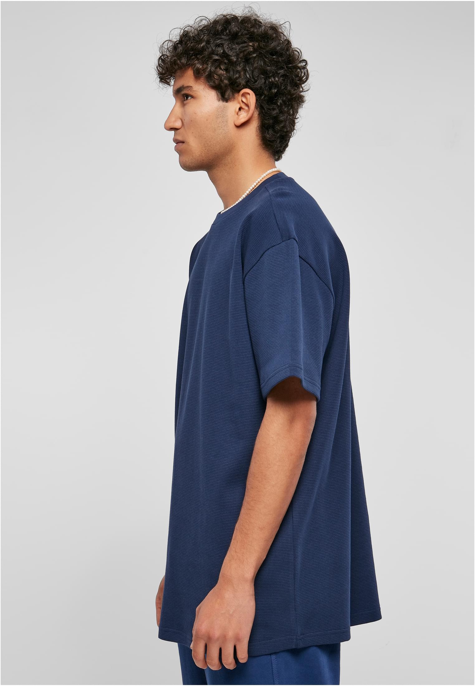 Oversized Waffle Tee | darkblue