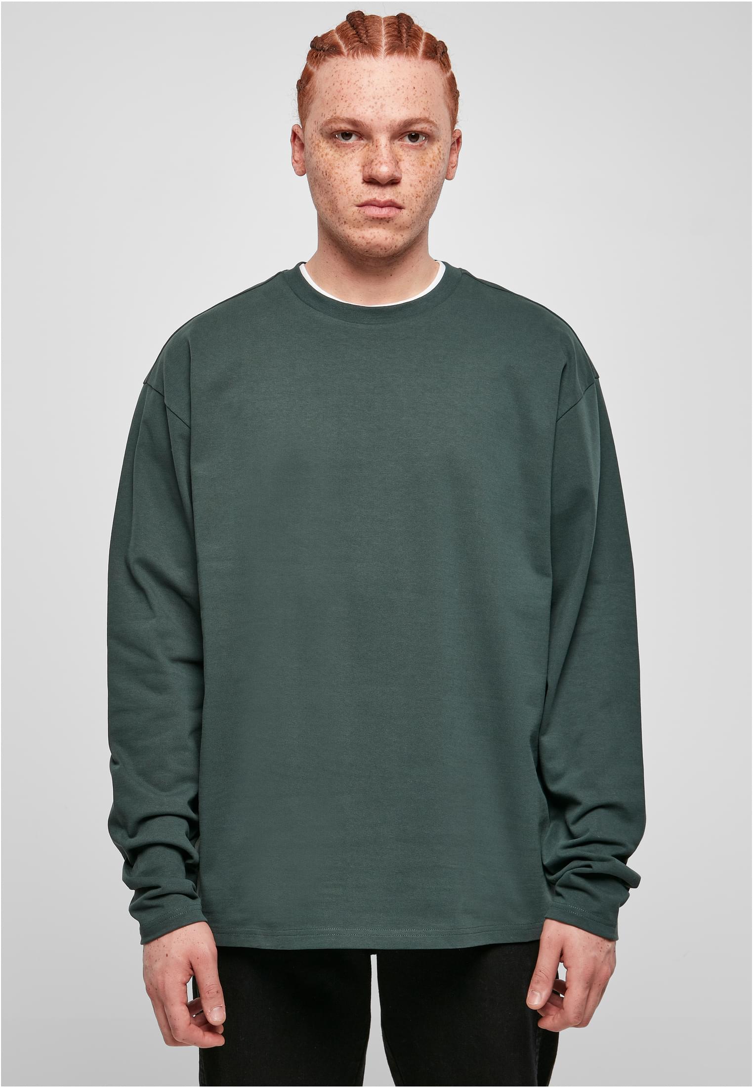 Ultra Heavy Oversized Longsleeve | bottlegreen