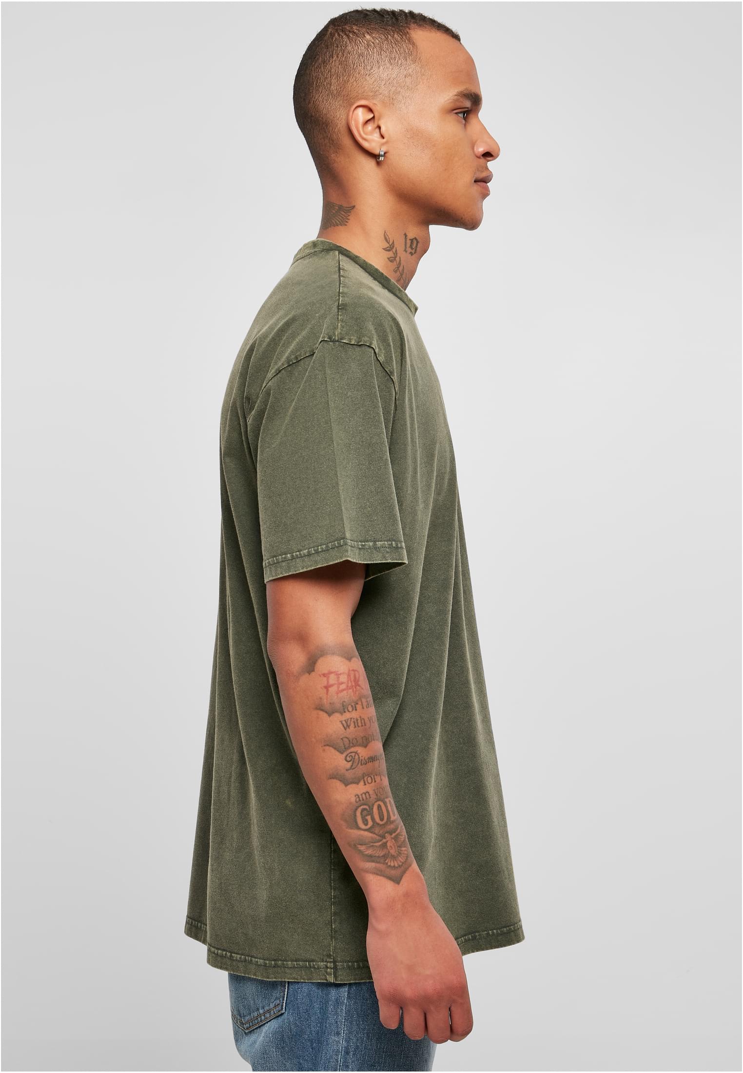 Oversized Small Embroidery Tee | bottlegreen