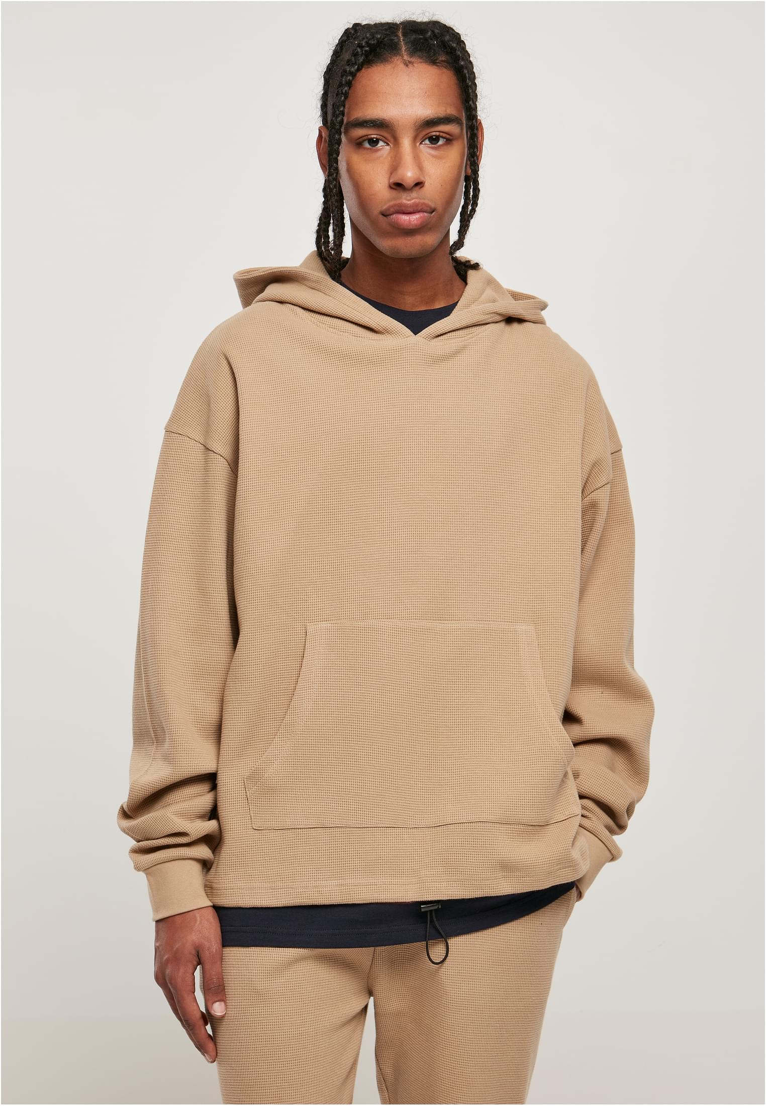 Oversized Waffle Hoody | unionbeige