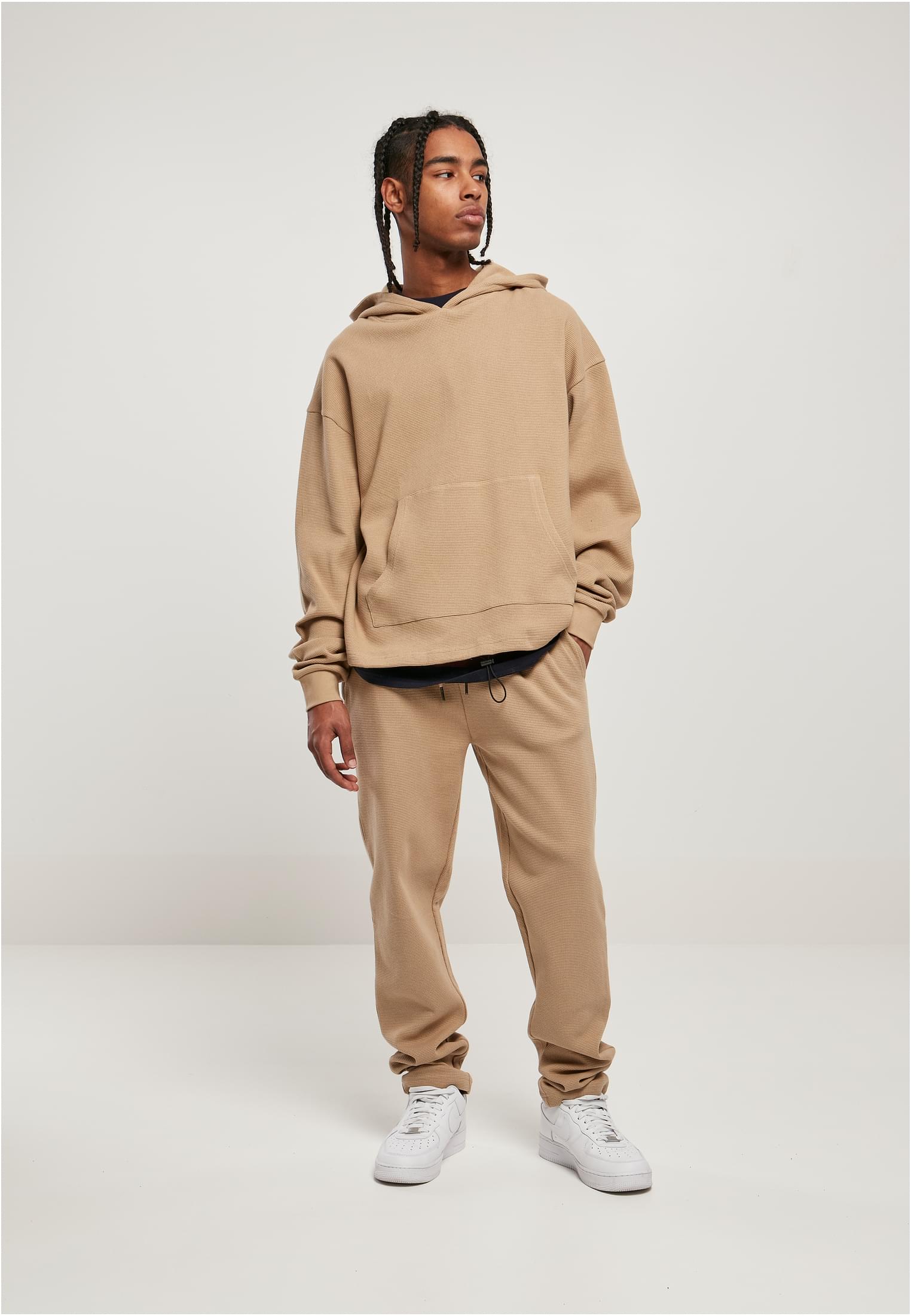 Oversized Waffle Hoody | unionbeige