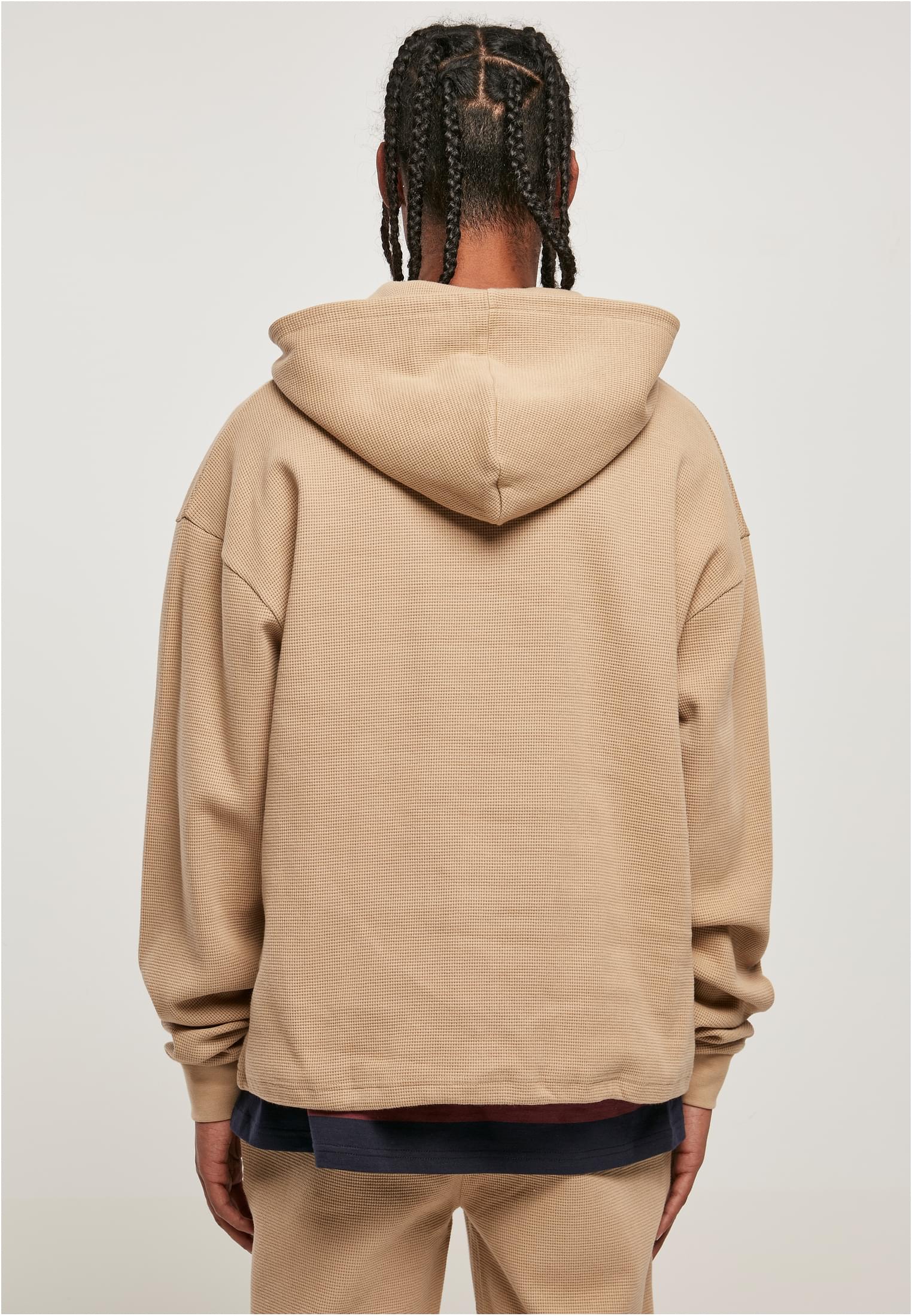 Oversized Waffle Hoody | unionbeige