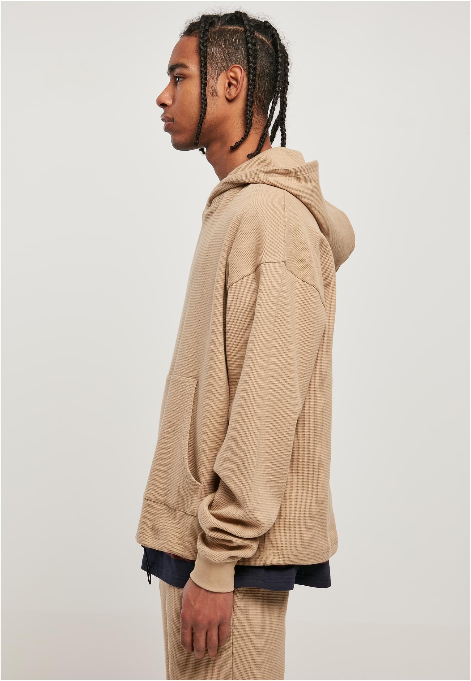 Oversized Waffle Hoody | unionbeige