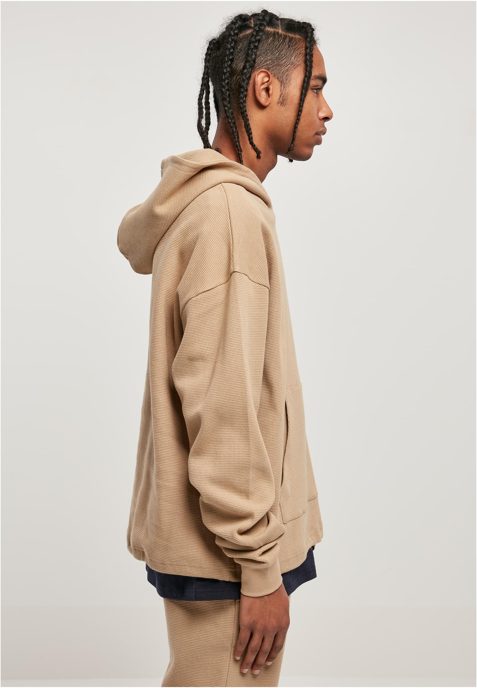 Oversized Waffle Hoody | unionbeige