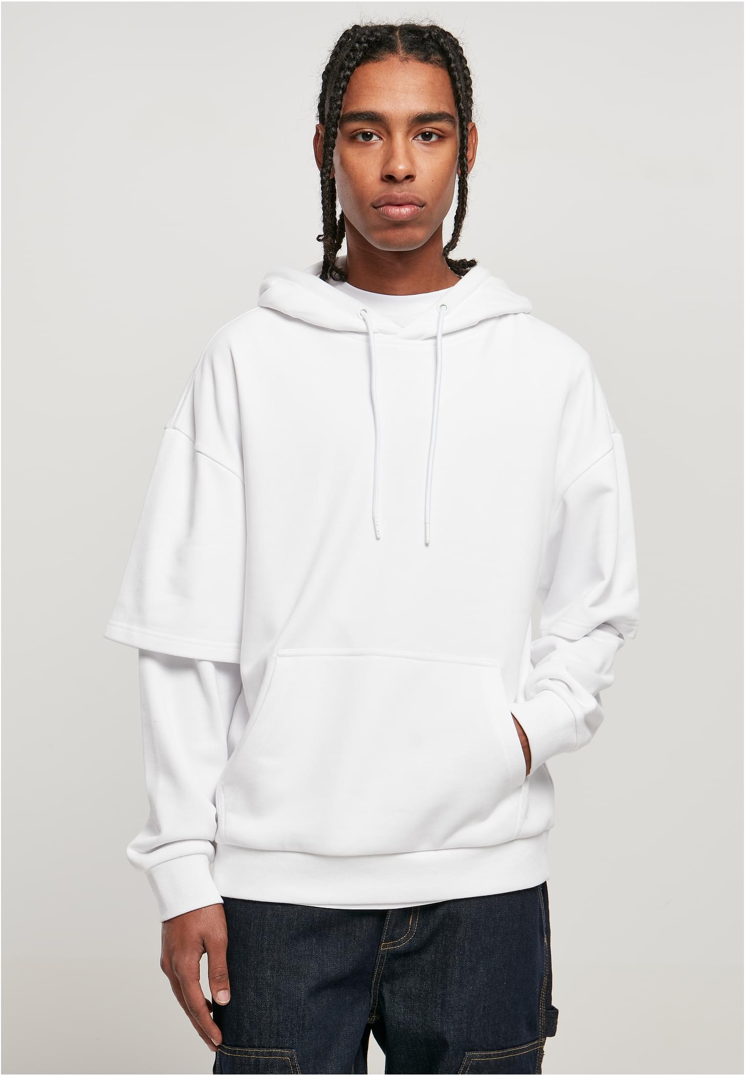 Oversized Doublesleeve Hoody | white