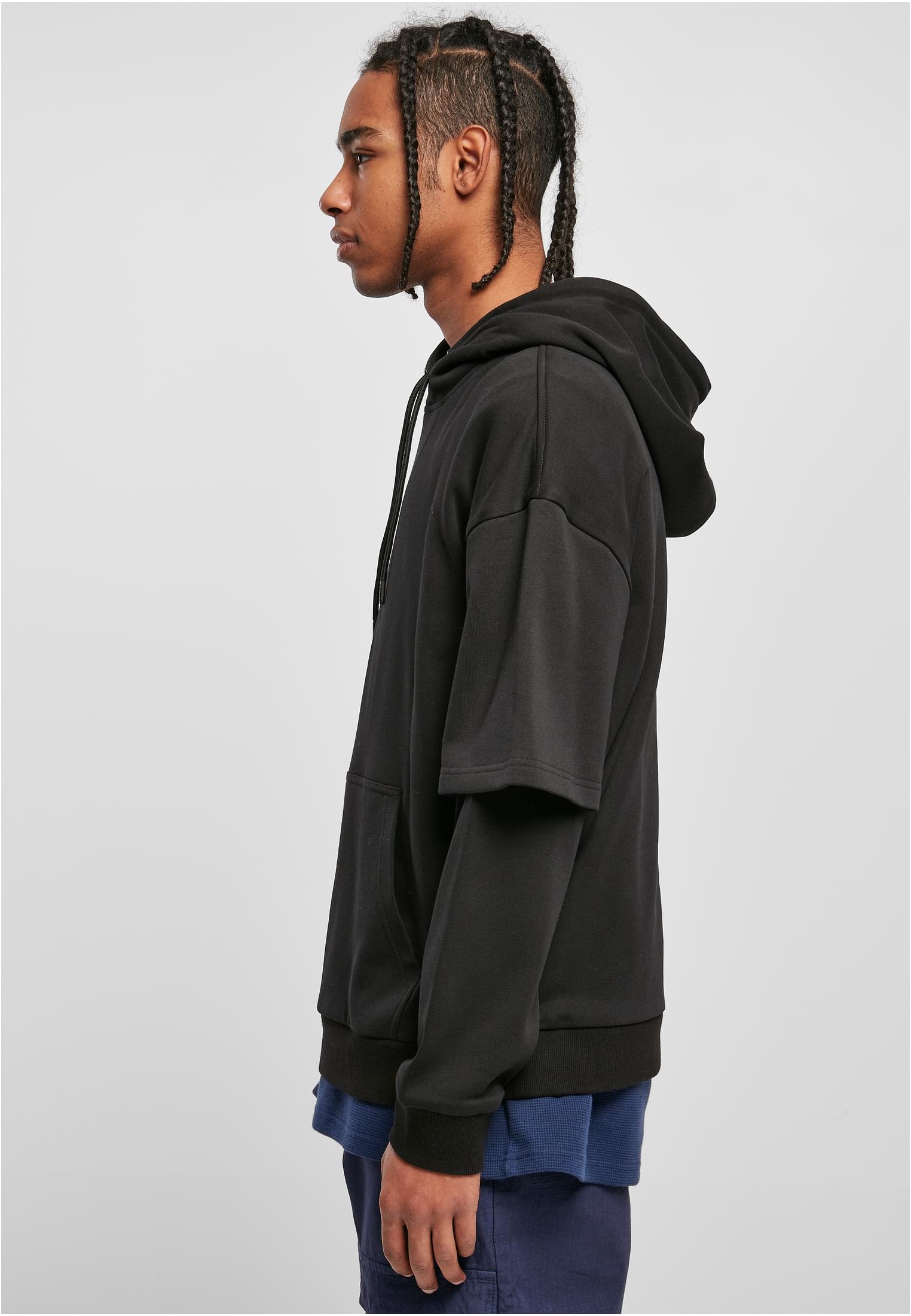 Oversized Doublesleeve Hoody | black