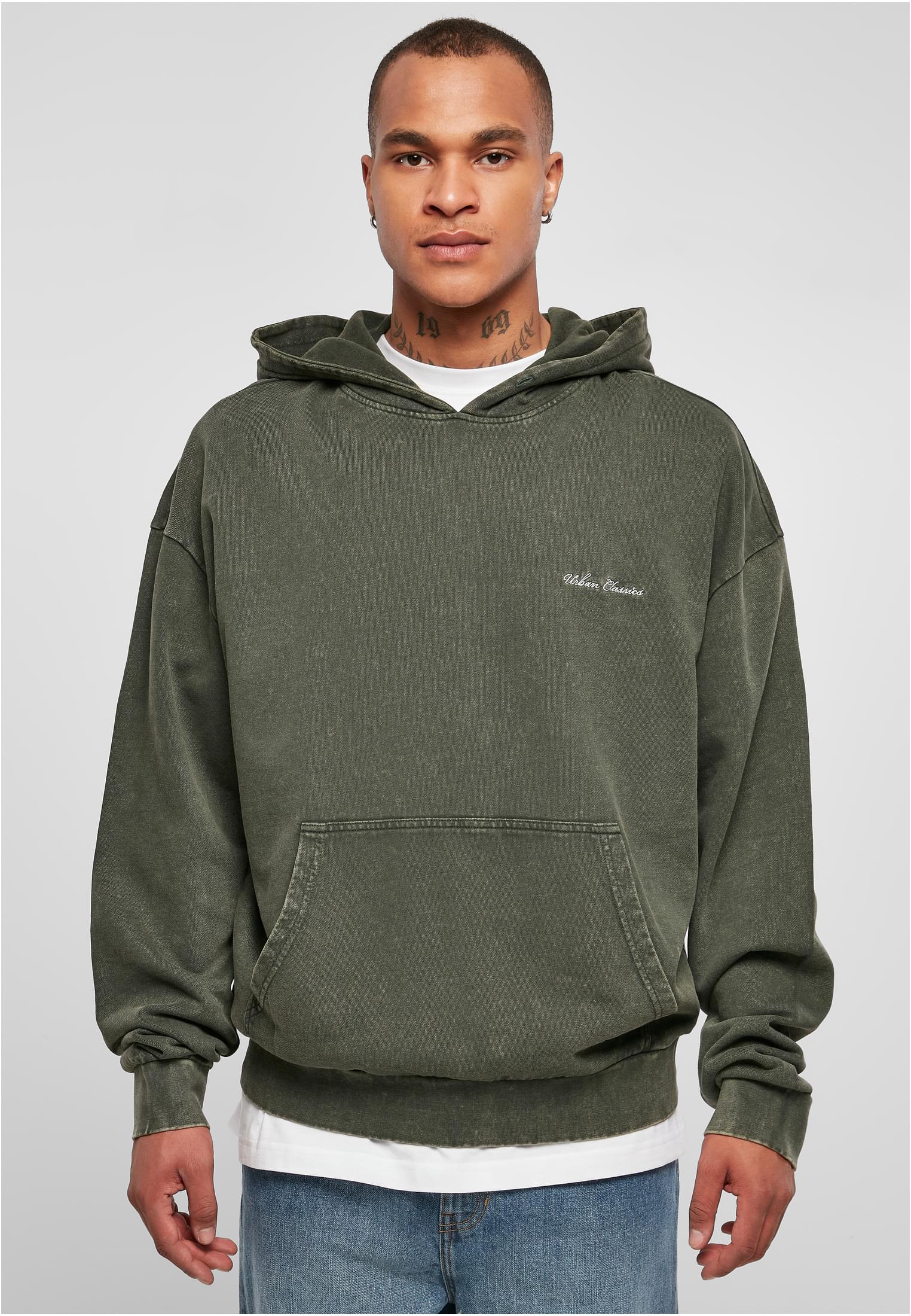 Small Embroidery Hoody | bottlegreen