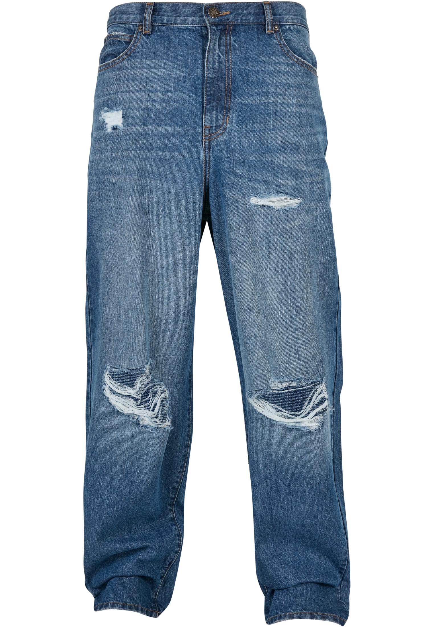 Distressed 90‘s Jeans | mid deepblue destroyed washed