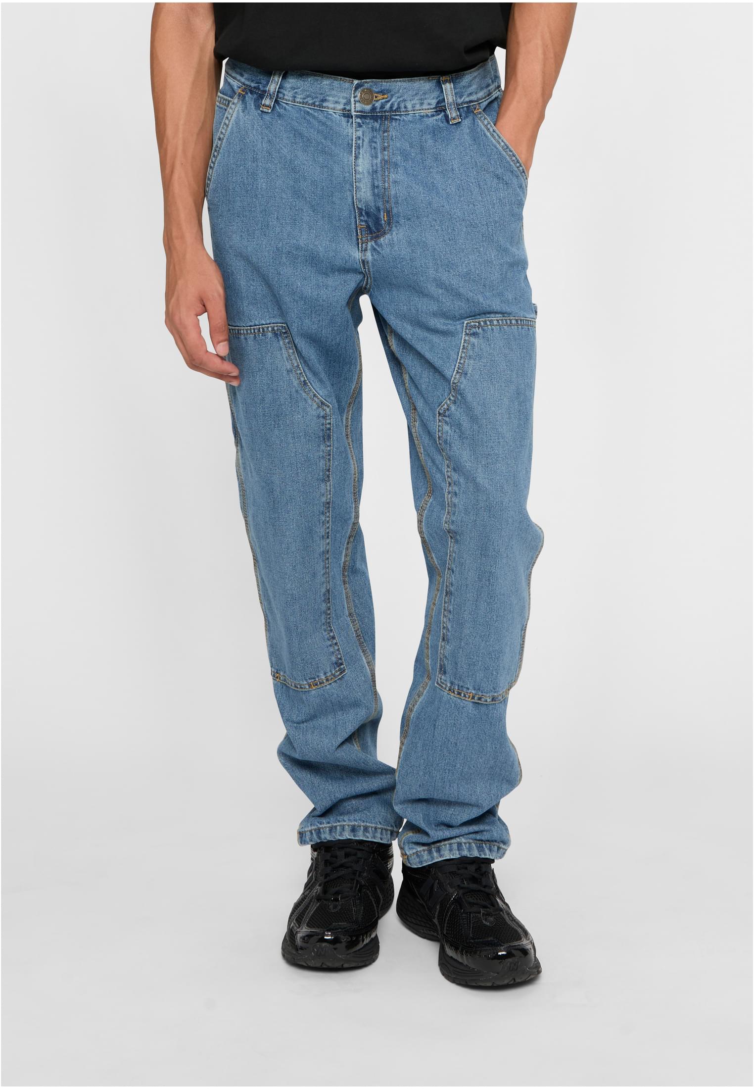 Double Knee Jeans | light blue washed