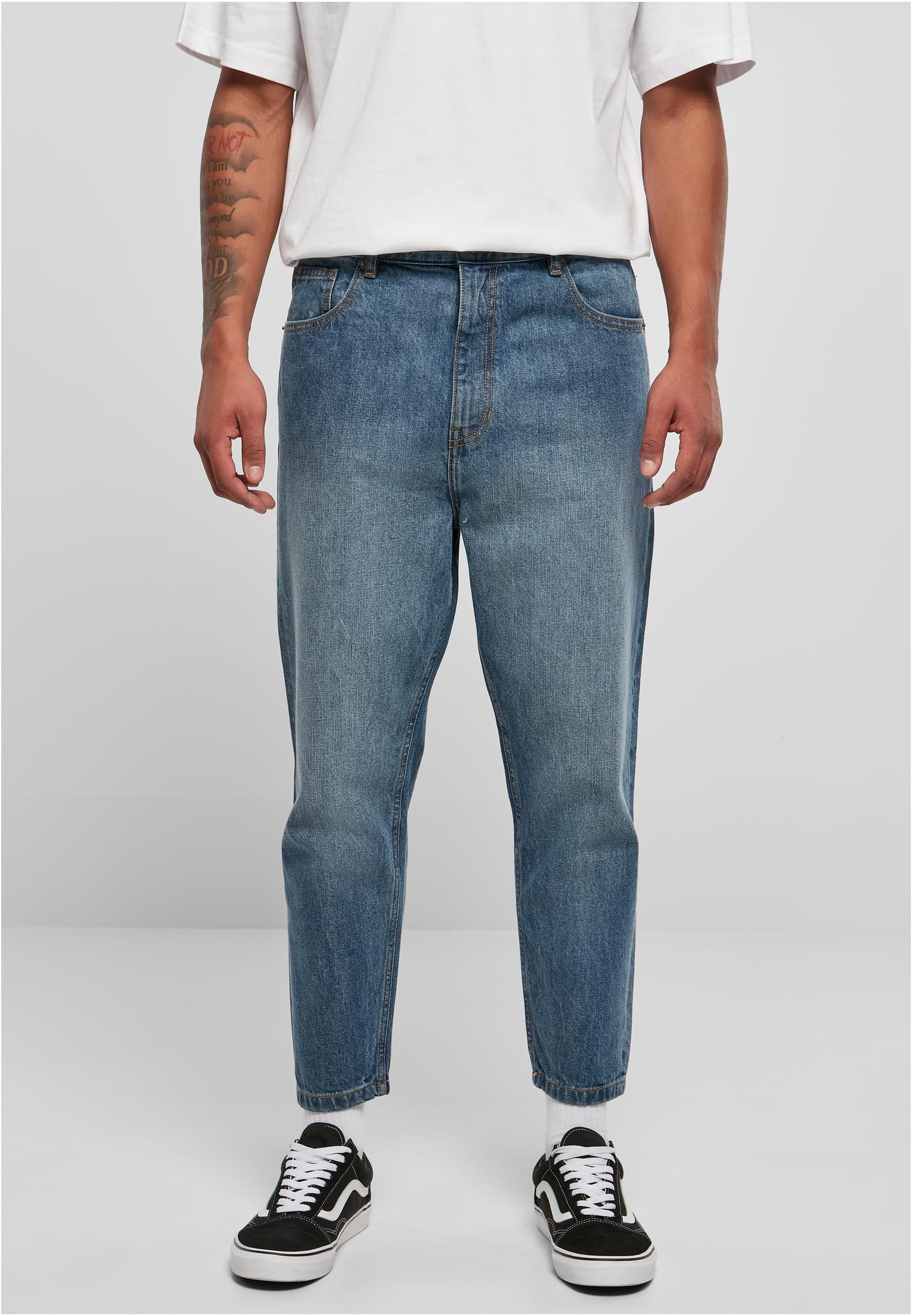 Cropped Tapered Jeans | middeepblue