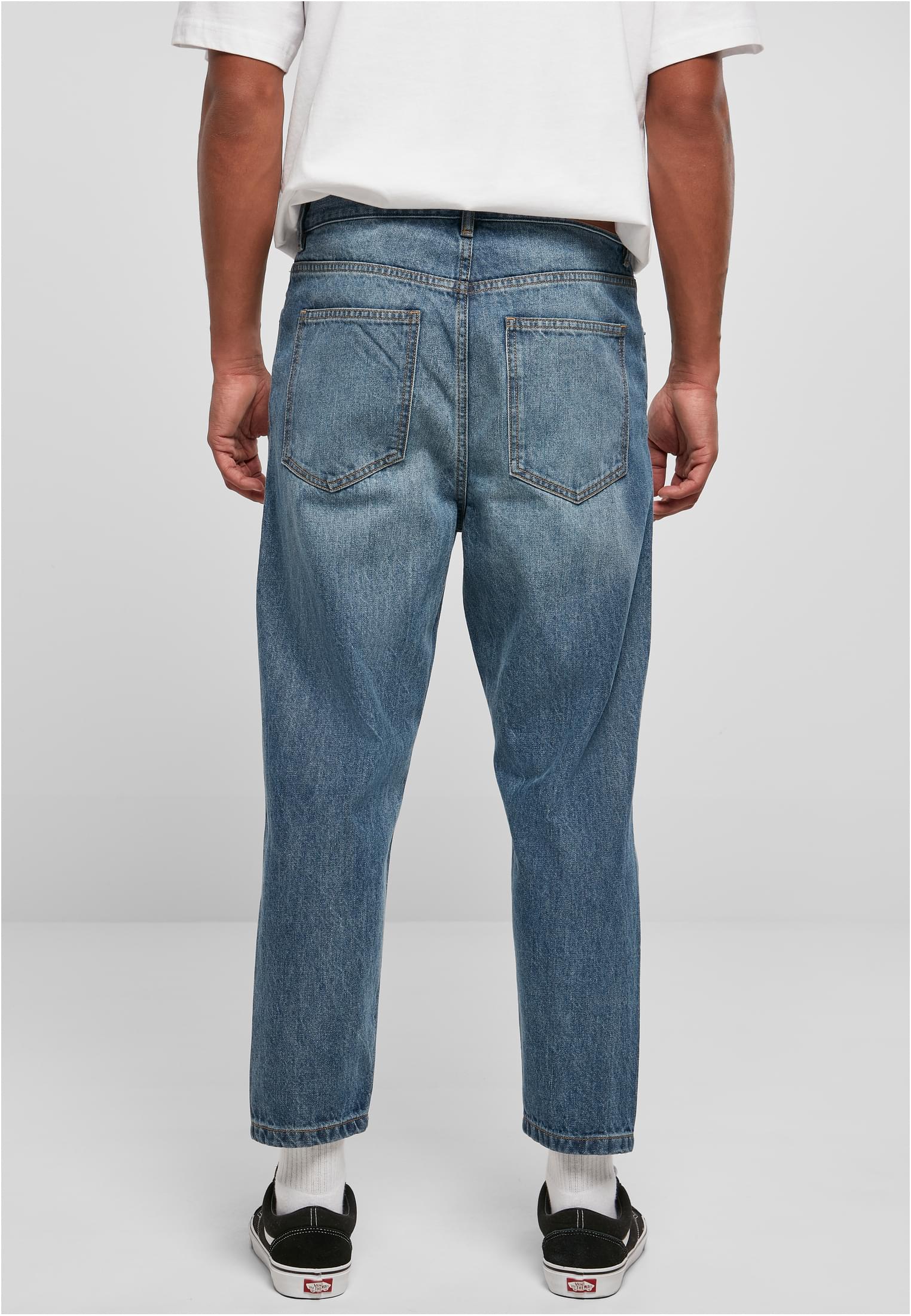 Cropped Tapered Jeans | middeepblue