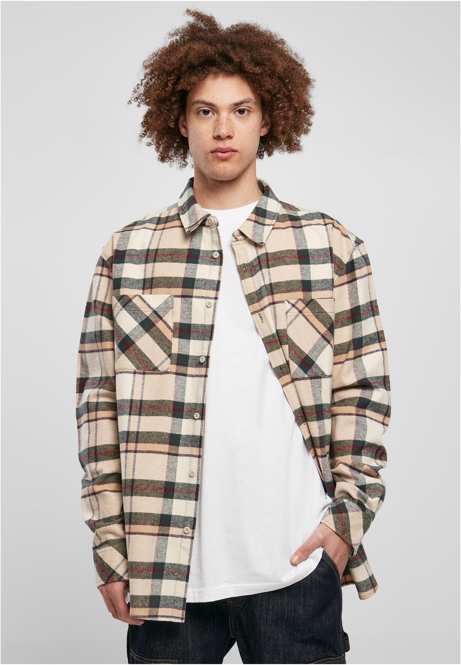 Checked Mountain Shirt | softseagrass/bottlegreen