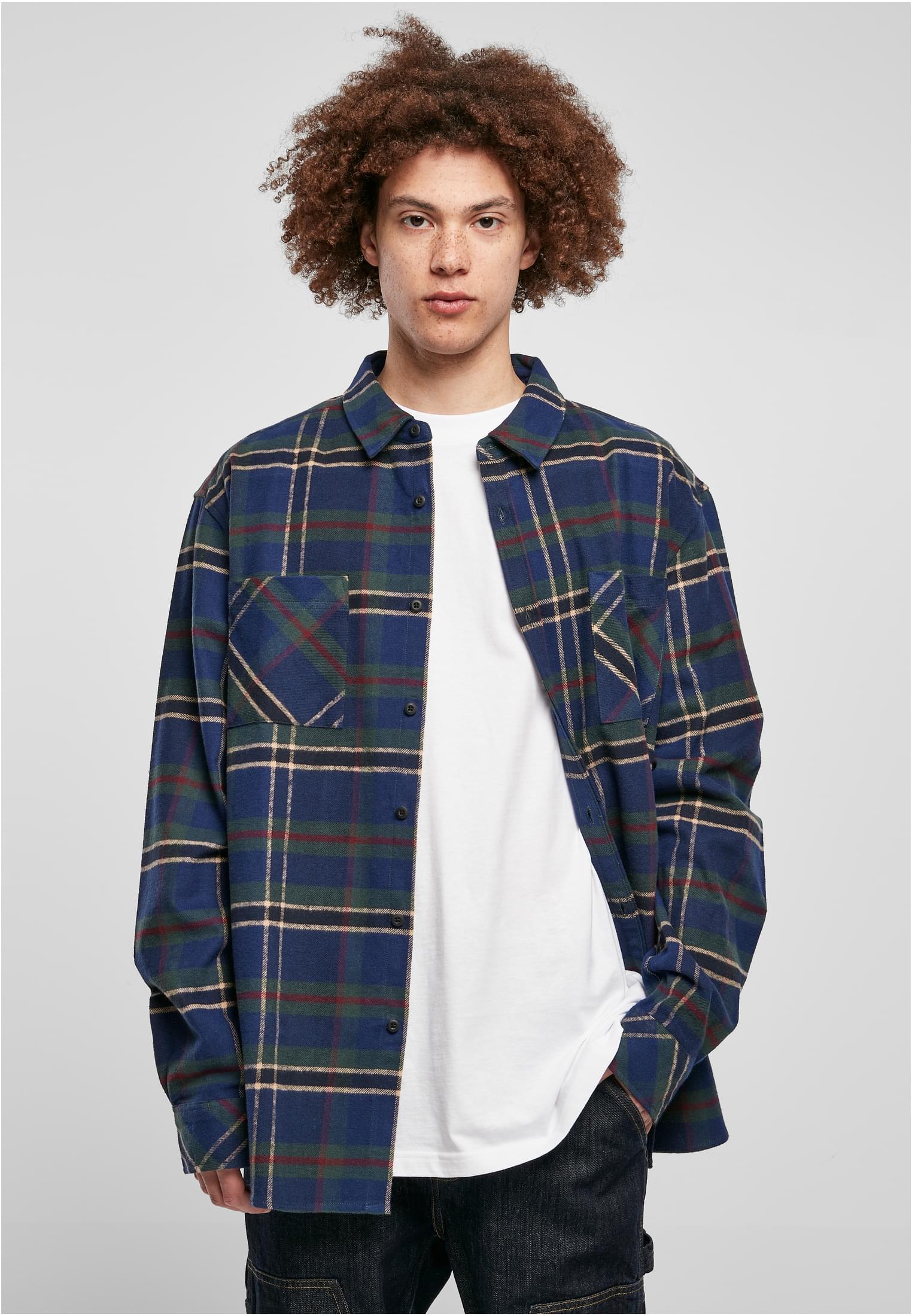 Checked Mountain Shirt | darkblue/bottlegreen