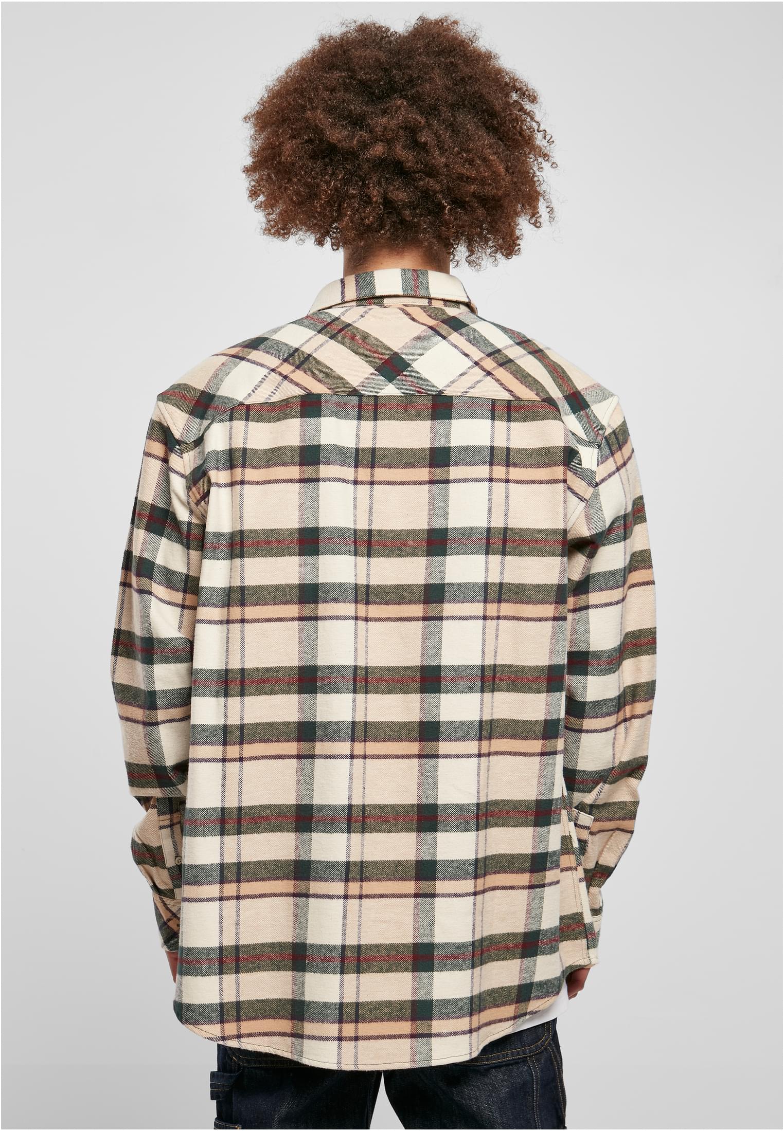 Checked Mountain Shirt | softseagrass/bottlegreen