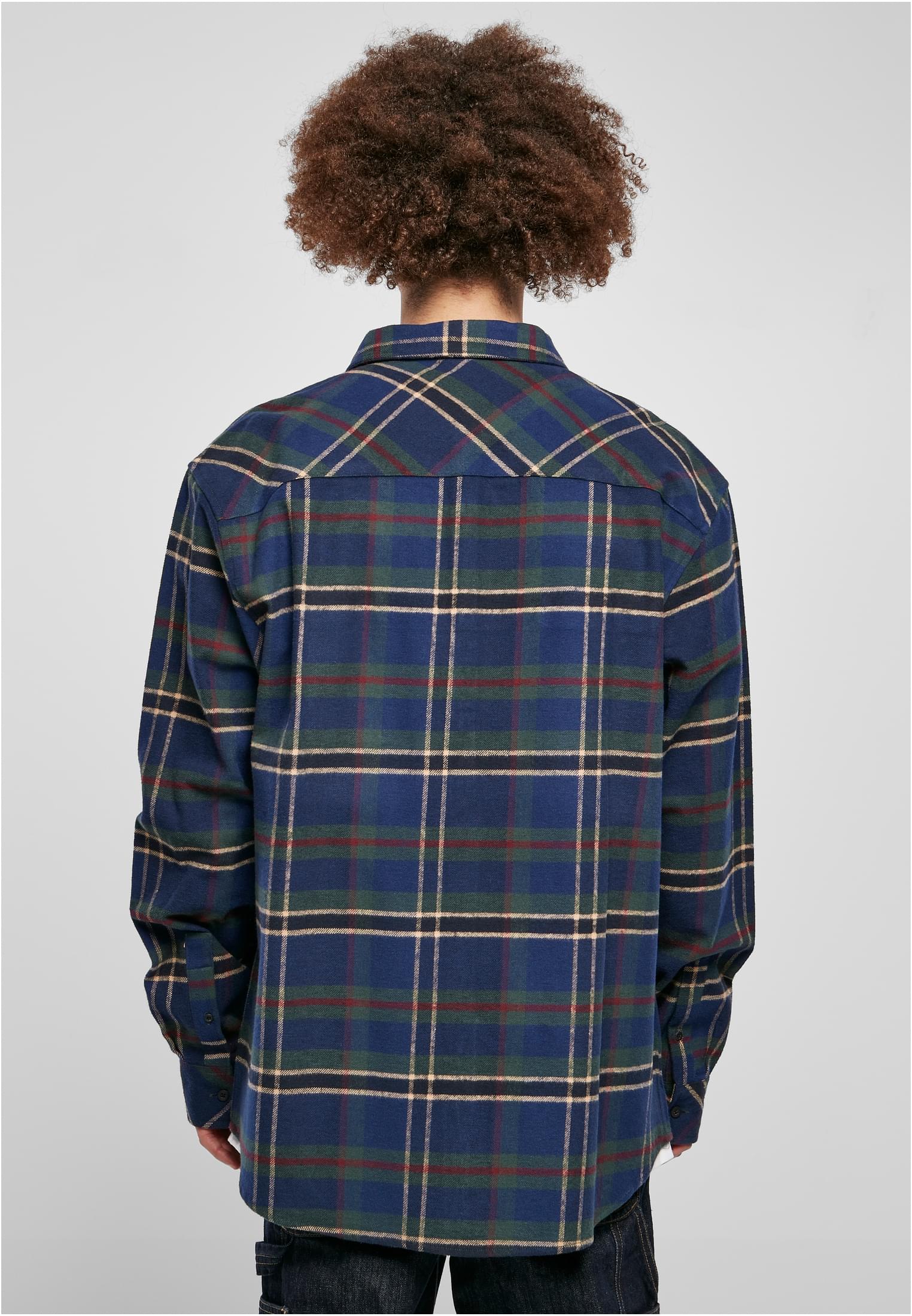 Checked Mountain Shirt | darkblue/bottlegreen