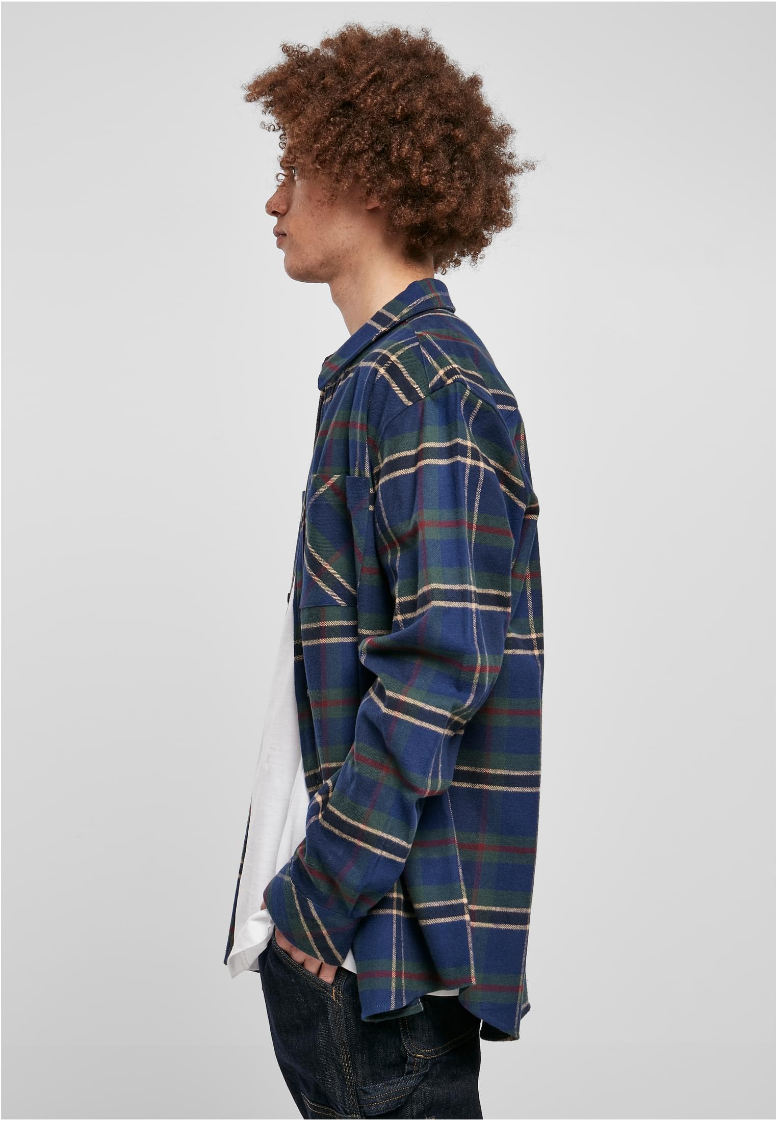 Checked Mountain Shirt | darkblue/bottlegreen