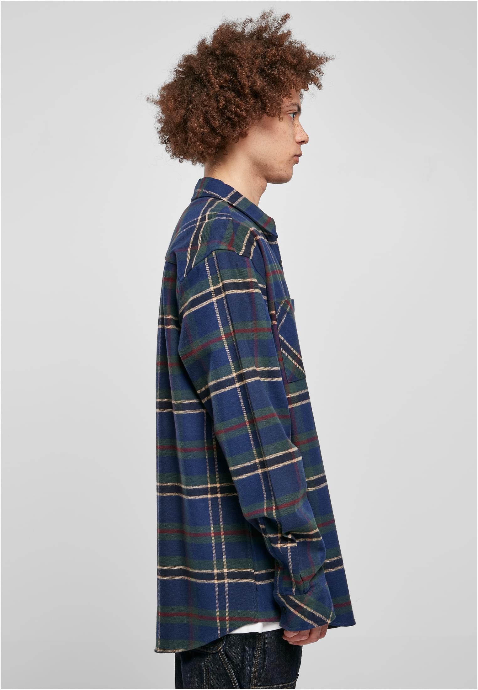 Checked Mountain Shirt | darkblue/bottlegreen