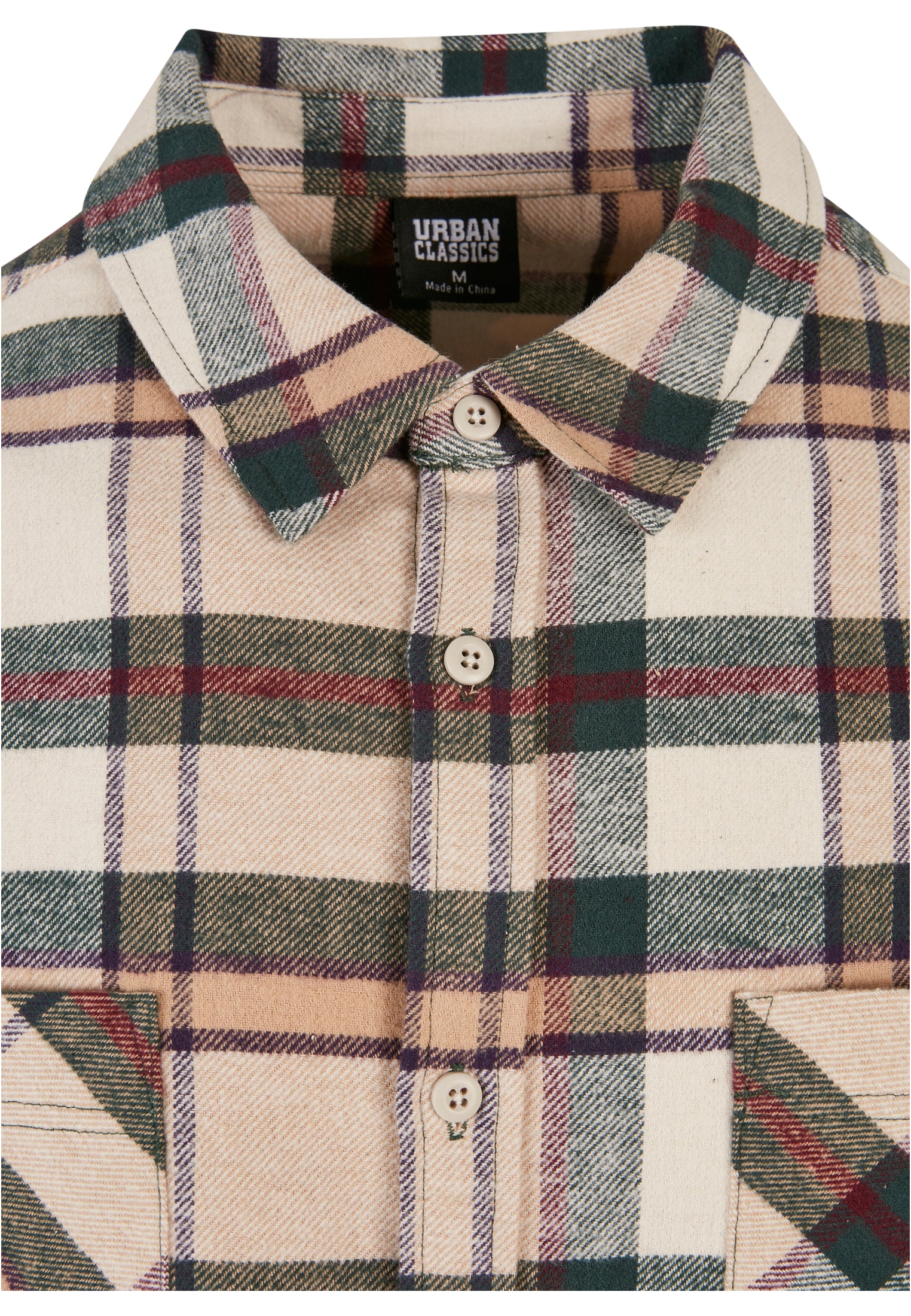 Checked Mountain Shirt | softseagrass/bottlegreen