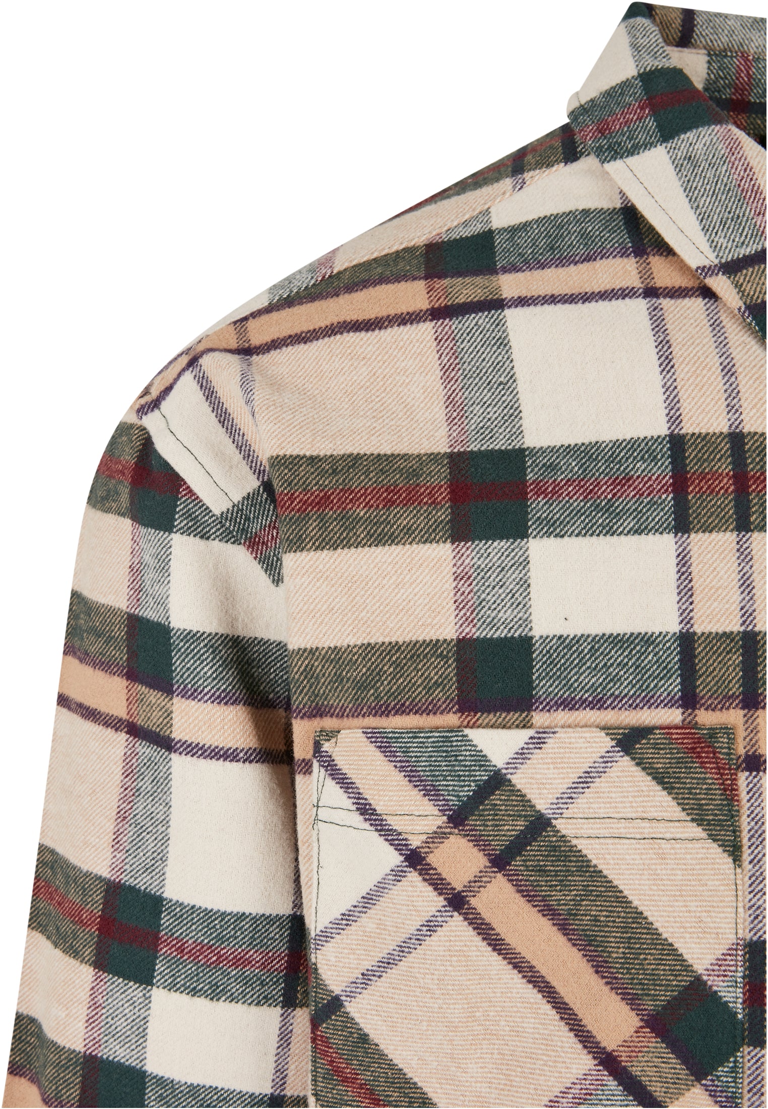 Checked Mountain Shirt | softseagrass/bottlegreen