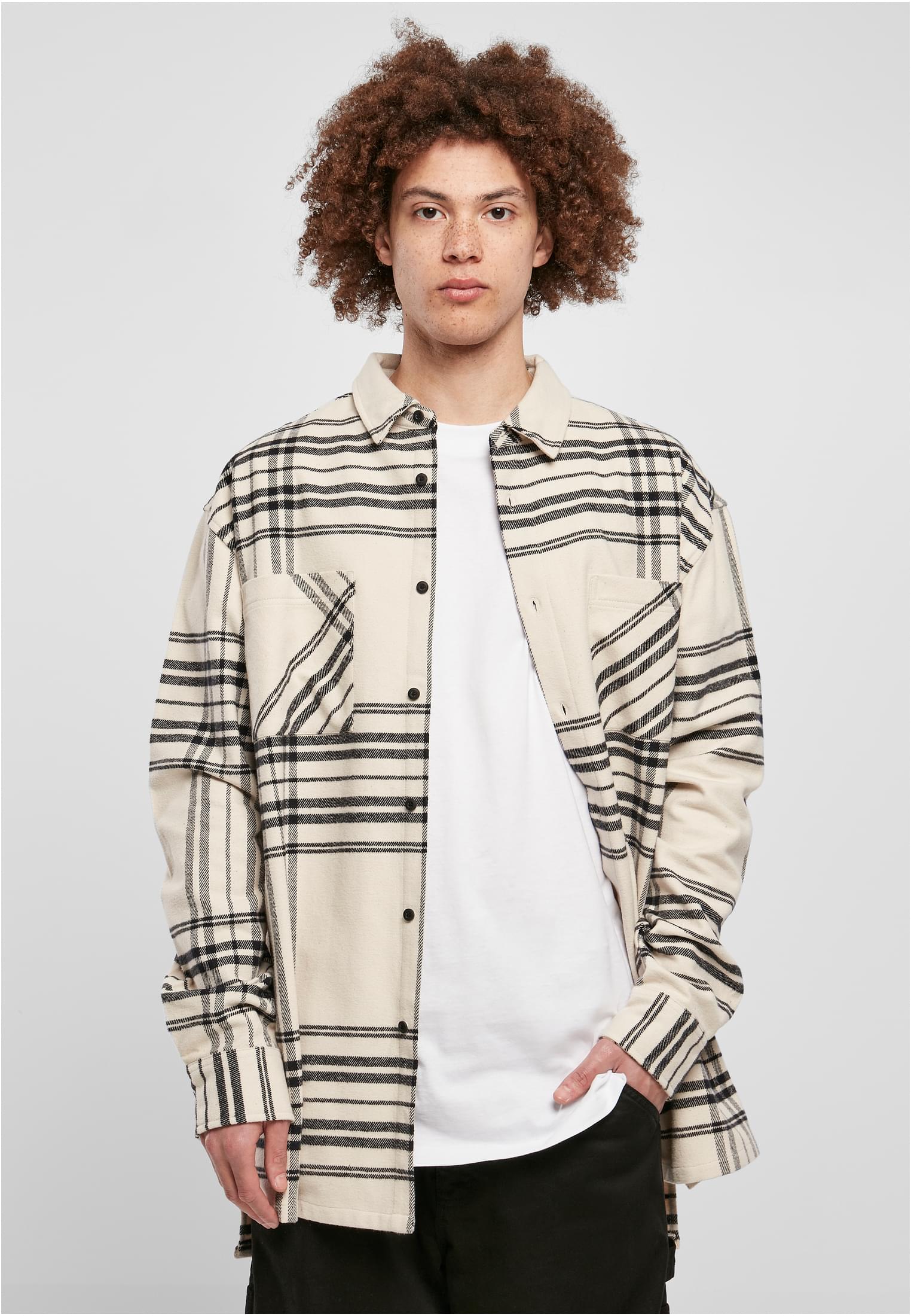 Long Oversized Checked Summit Shirt | softseagrass