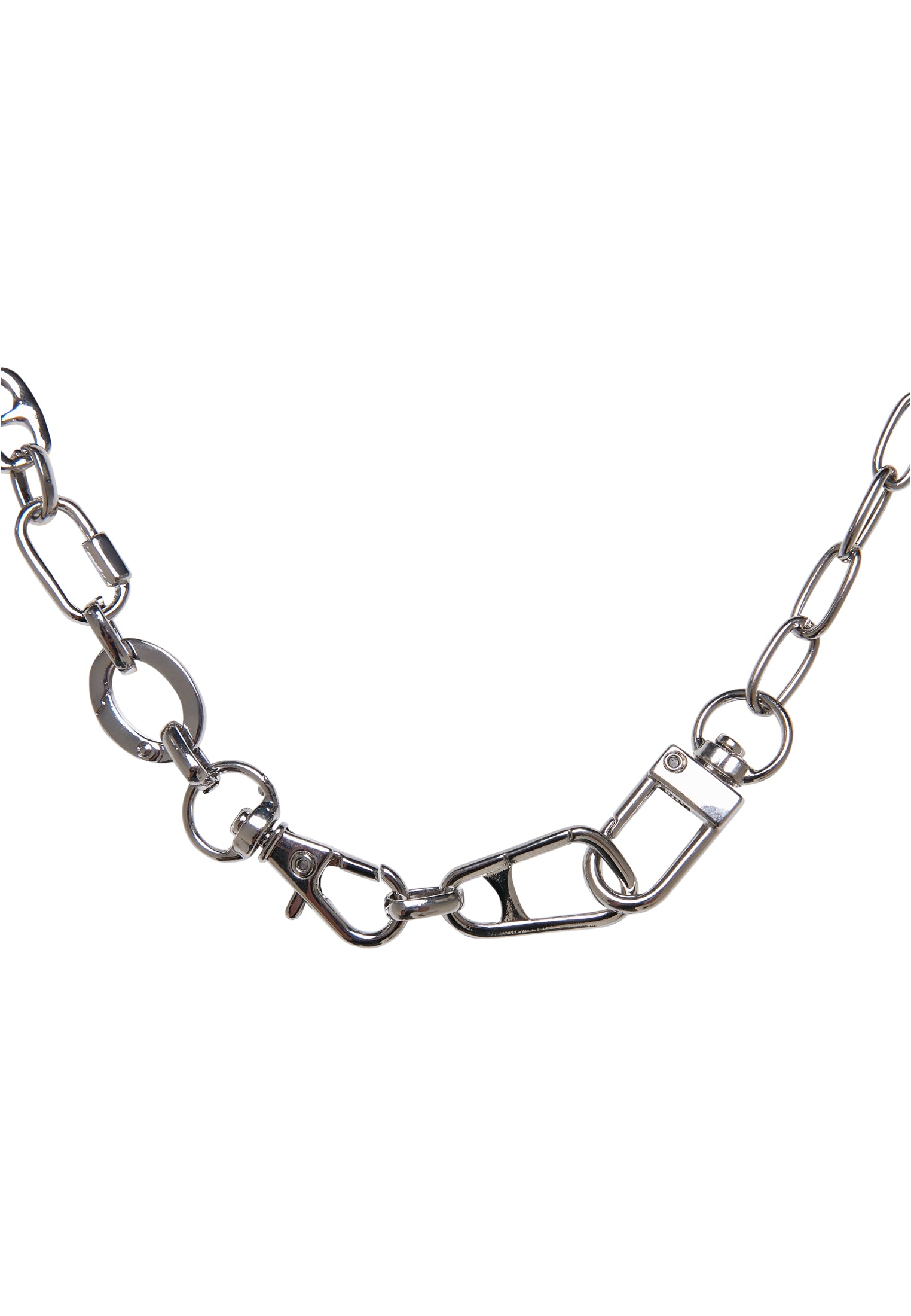 Various Fastener Necklace | silver