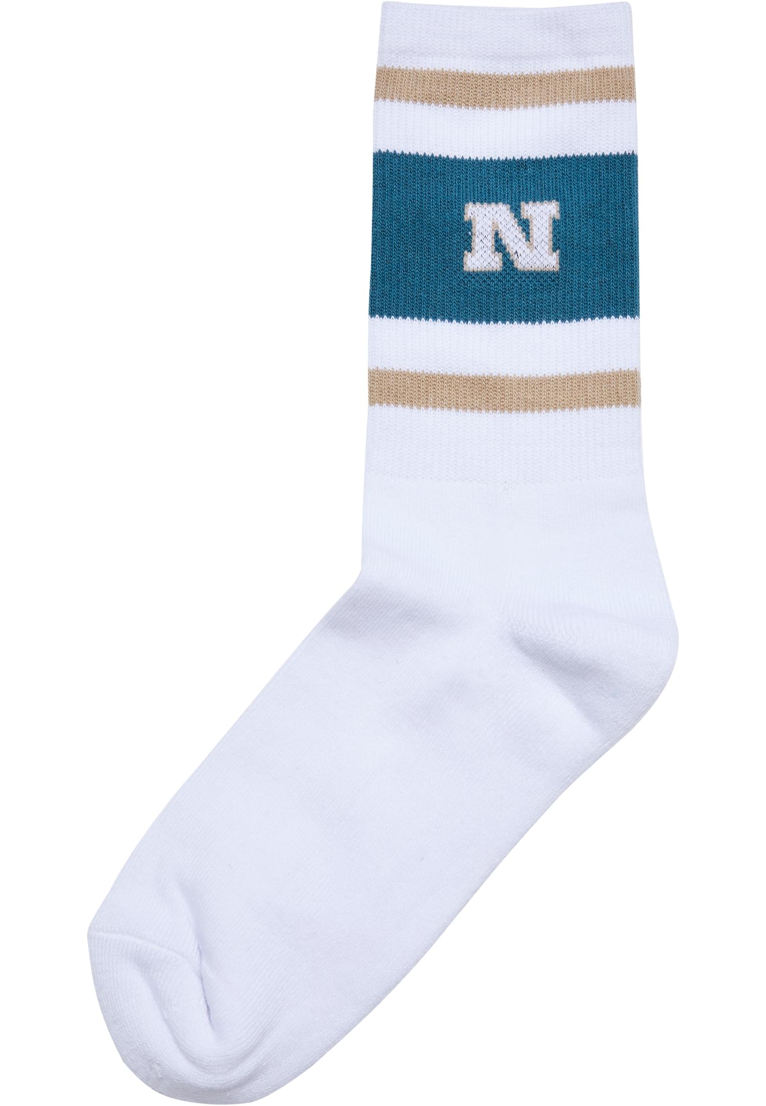 College Team Socks | unionbeige/bottlegreen/white