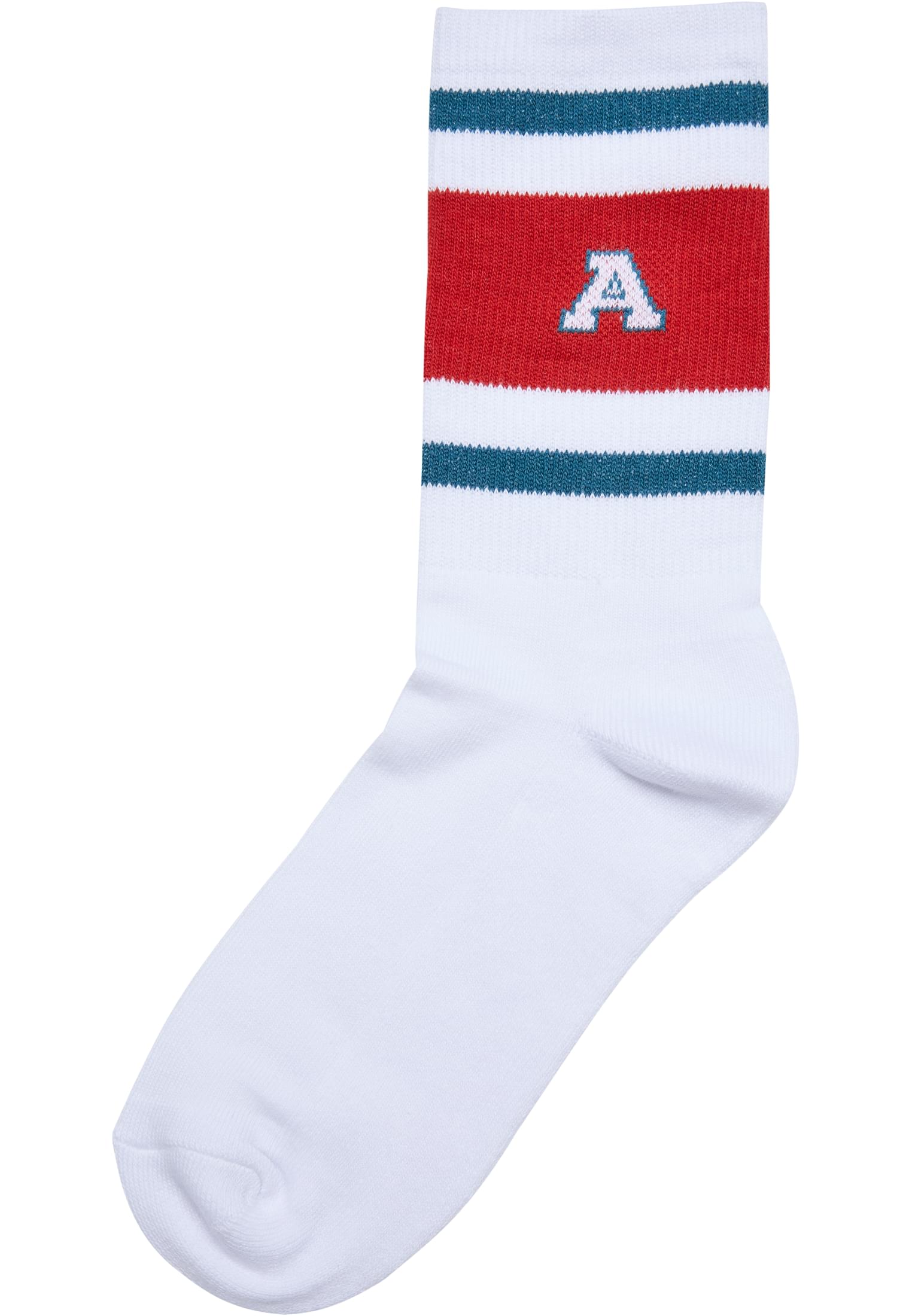 College Team Socks | bottlegreen/hugered/white