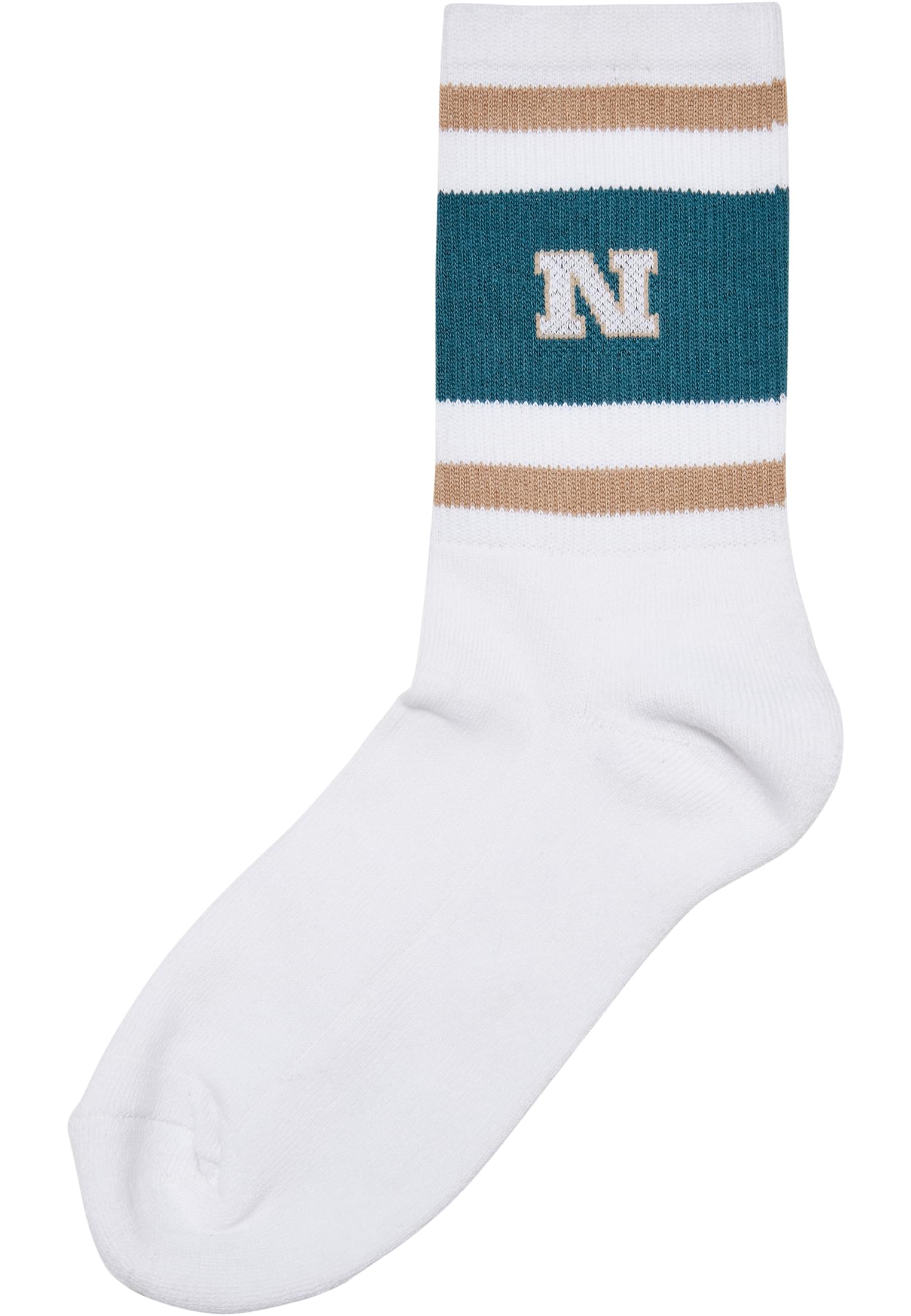 College Team Socks | unionbeige/bottlegreen/white