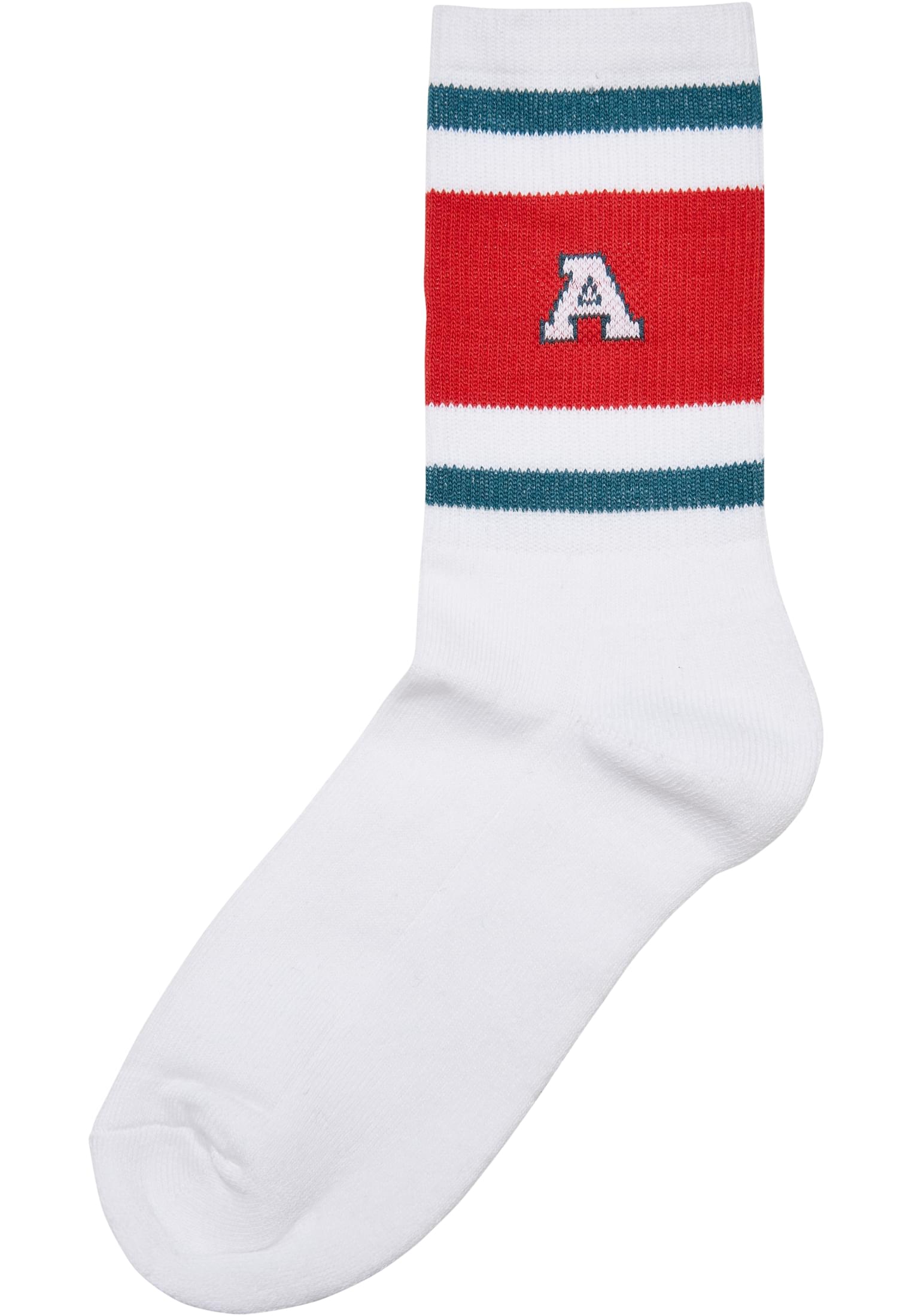 College Team Socks | bottlegreen/hugered/white