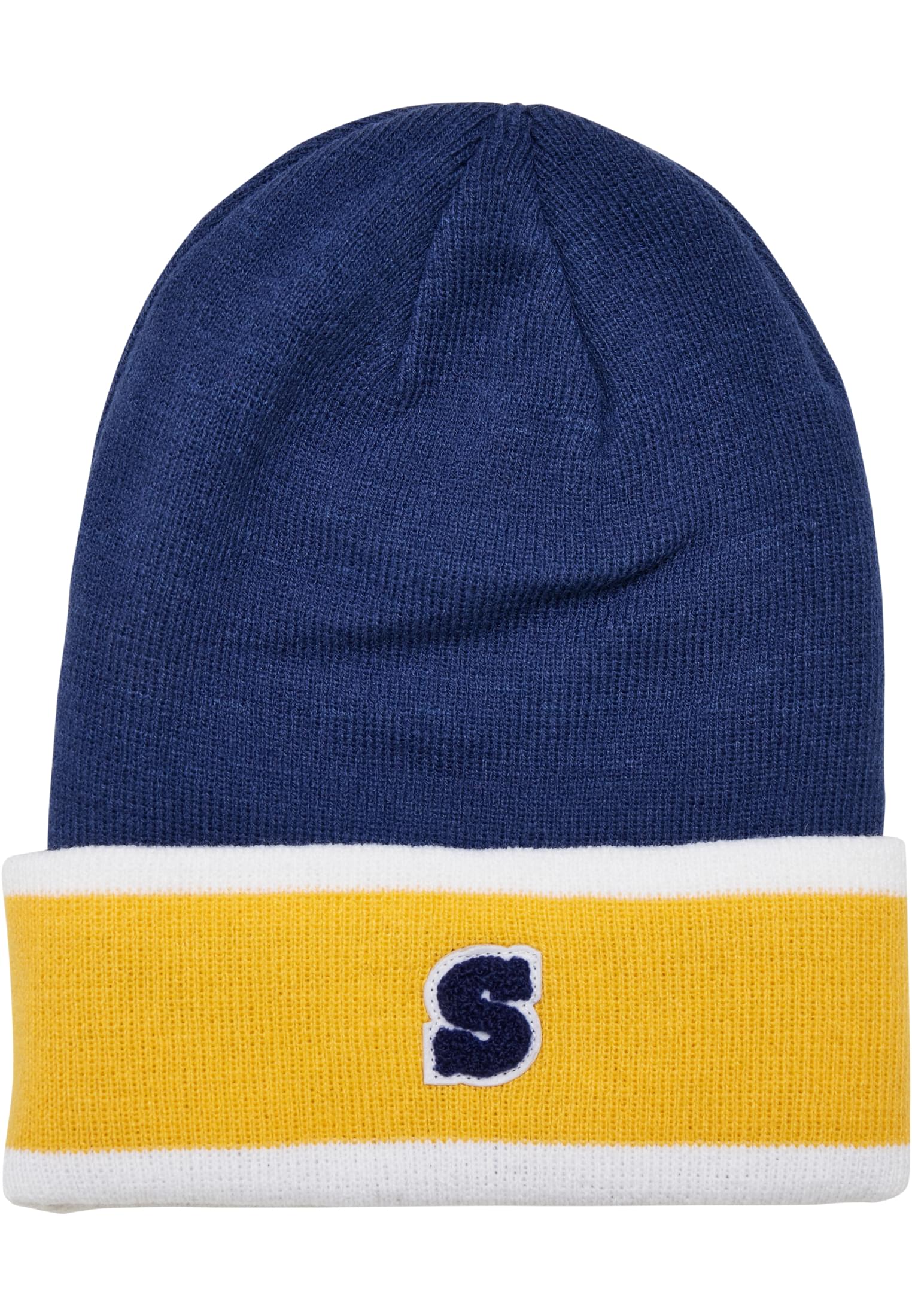 College Team Beanie | spaceblue/californiayellow/wht