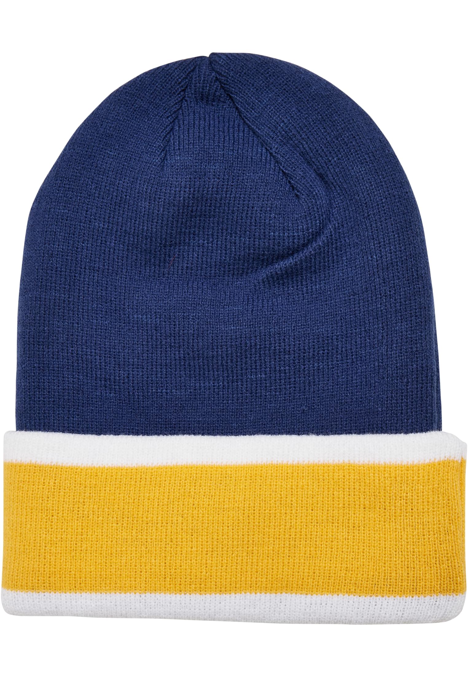 College Team Beanie | spaceblue/californiayellow/wht