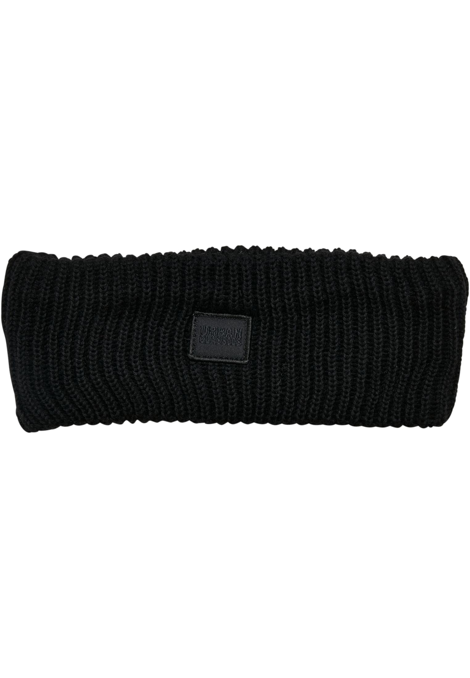 Knitted Wool Headband | black