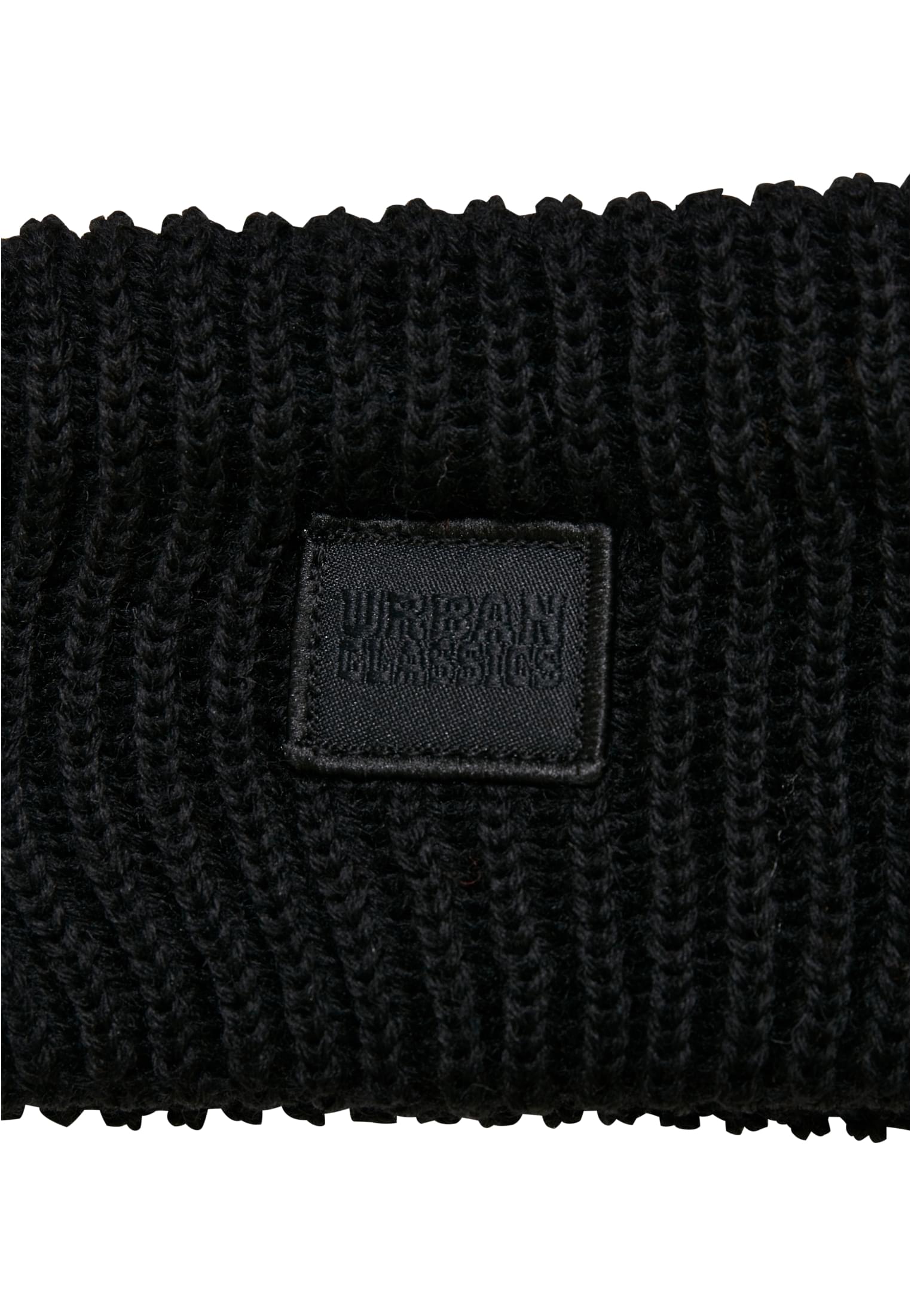 Knitted Wool Headband | black