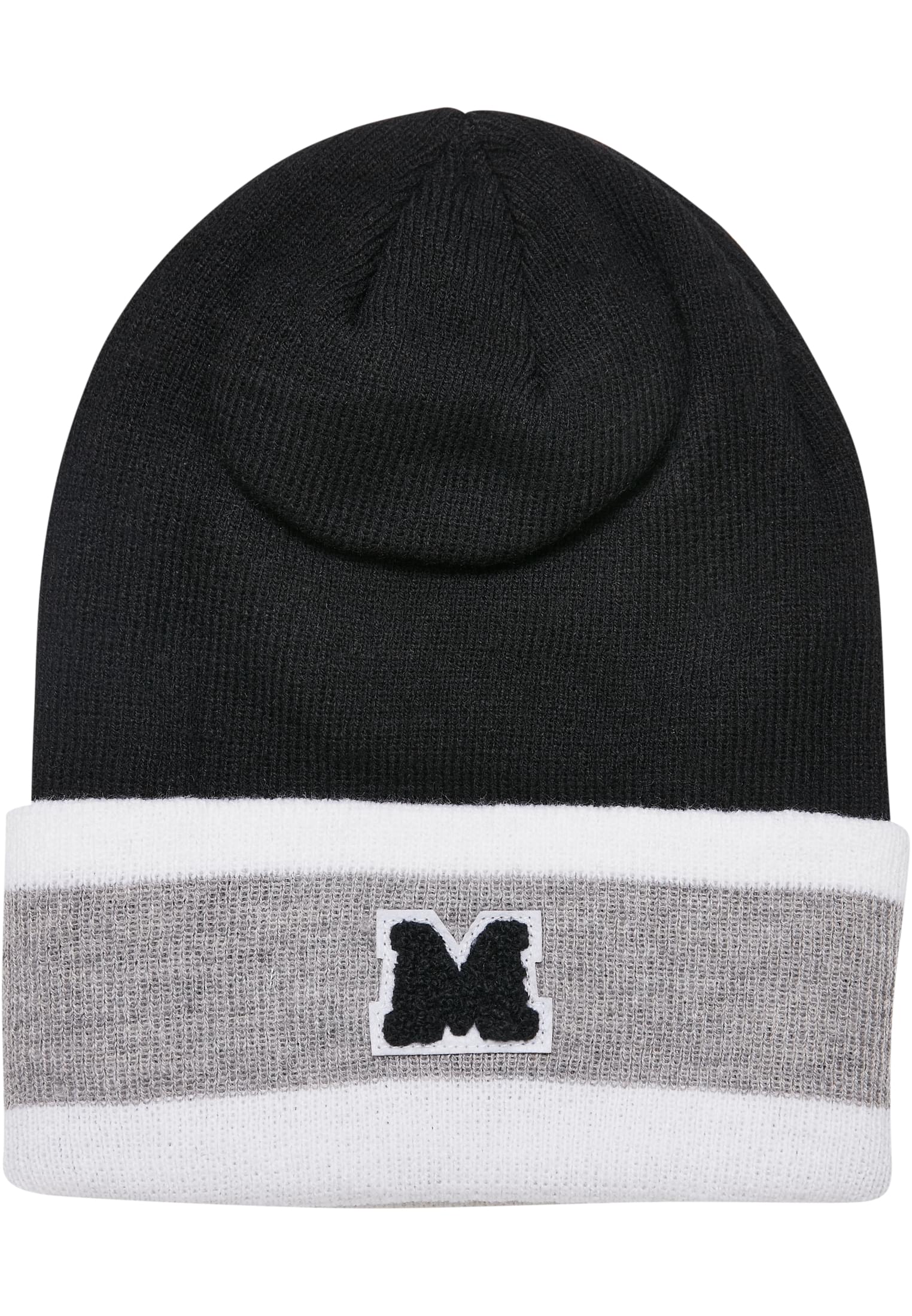 College Team Package Beanie and Scarf | black/heathergrey/white