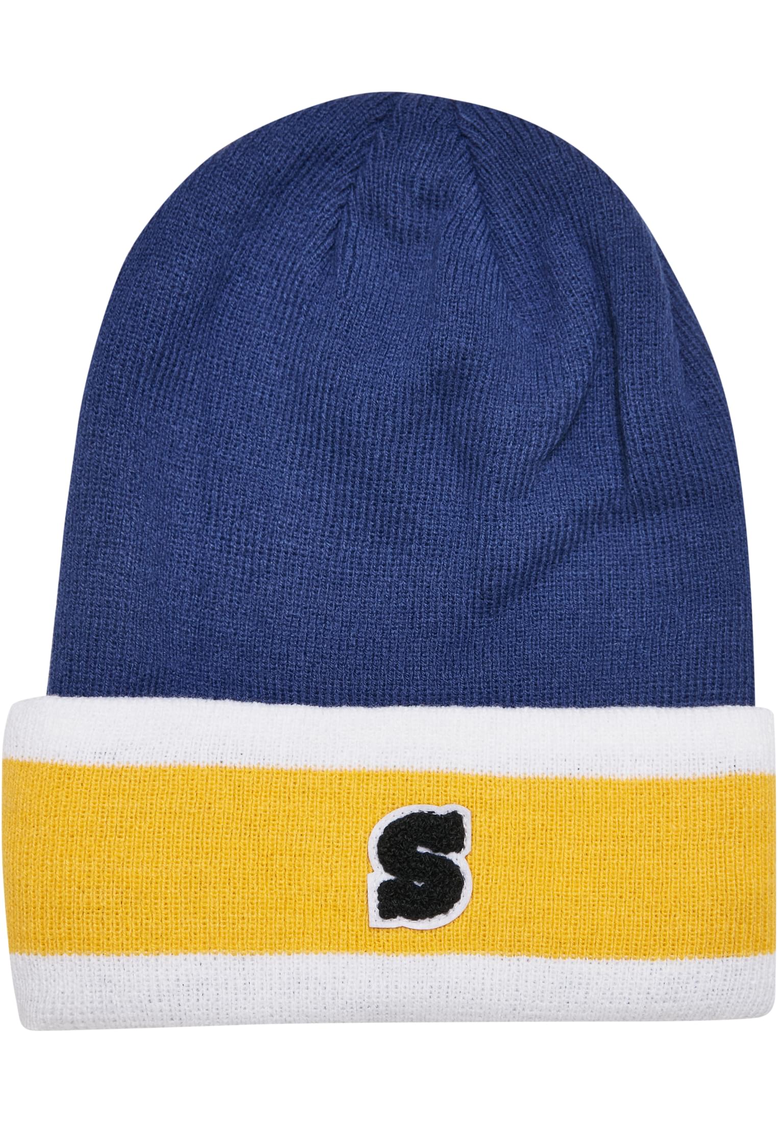 College Team Package Beanie and Scarf | spaceblue/californiayellow/wht