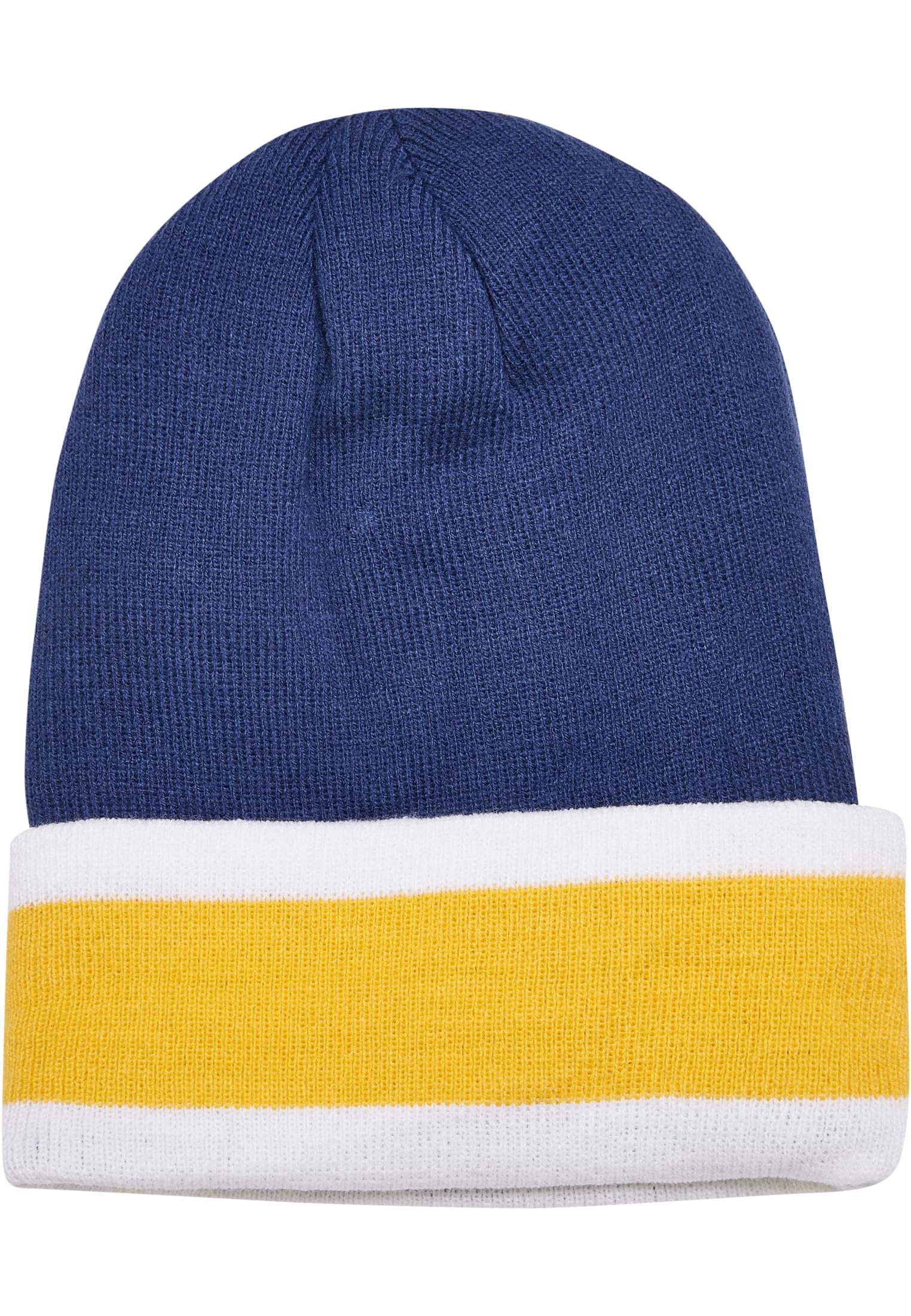 College Team Package Beanie and Scarf | spaceblue/californiayellow/wht