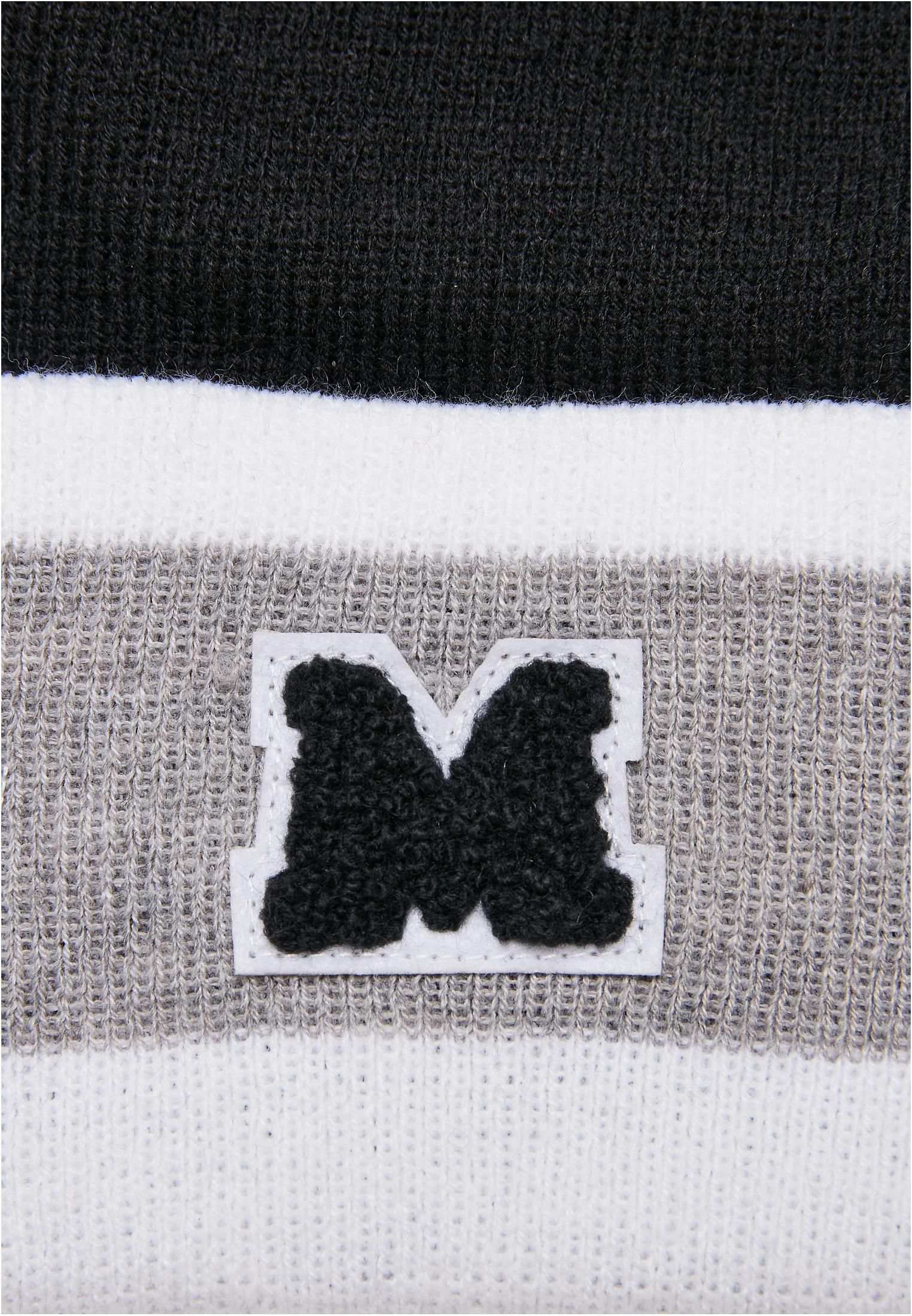 College Team Package Beanie and Scarf | black/heathergrey/white