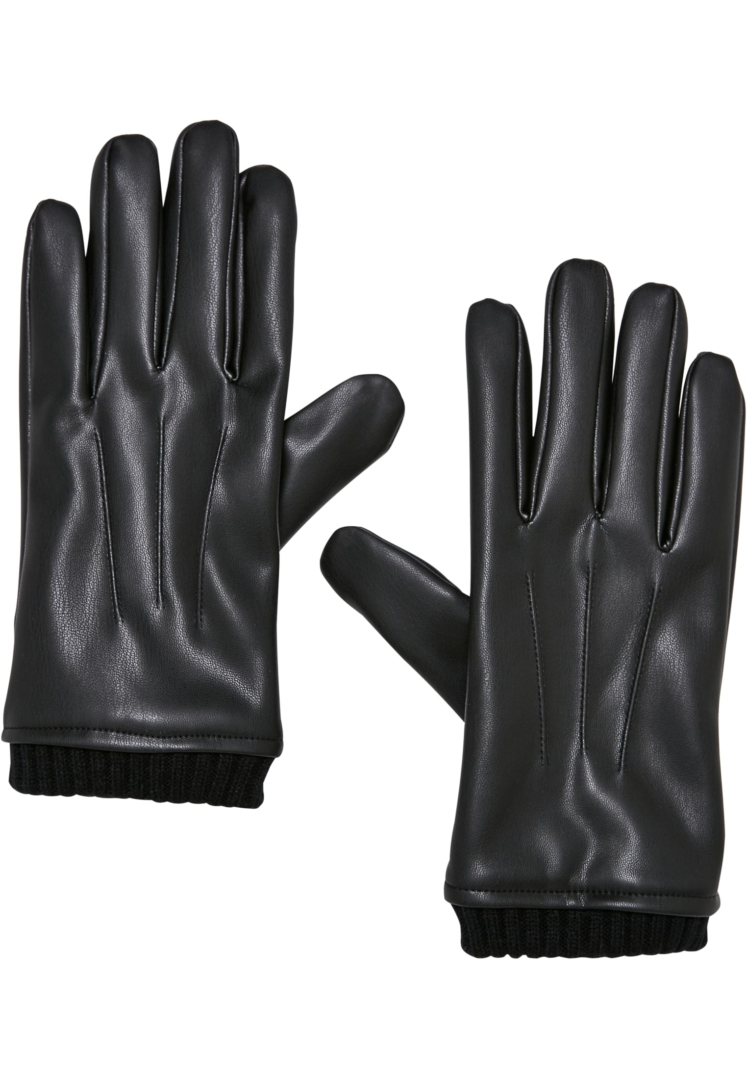 Synthetic Leather Basic Gloves | black