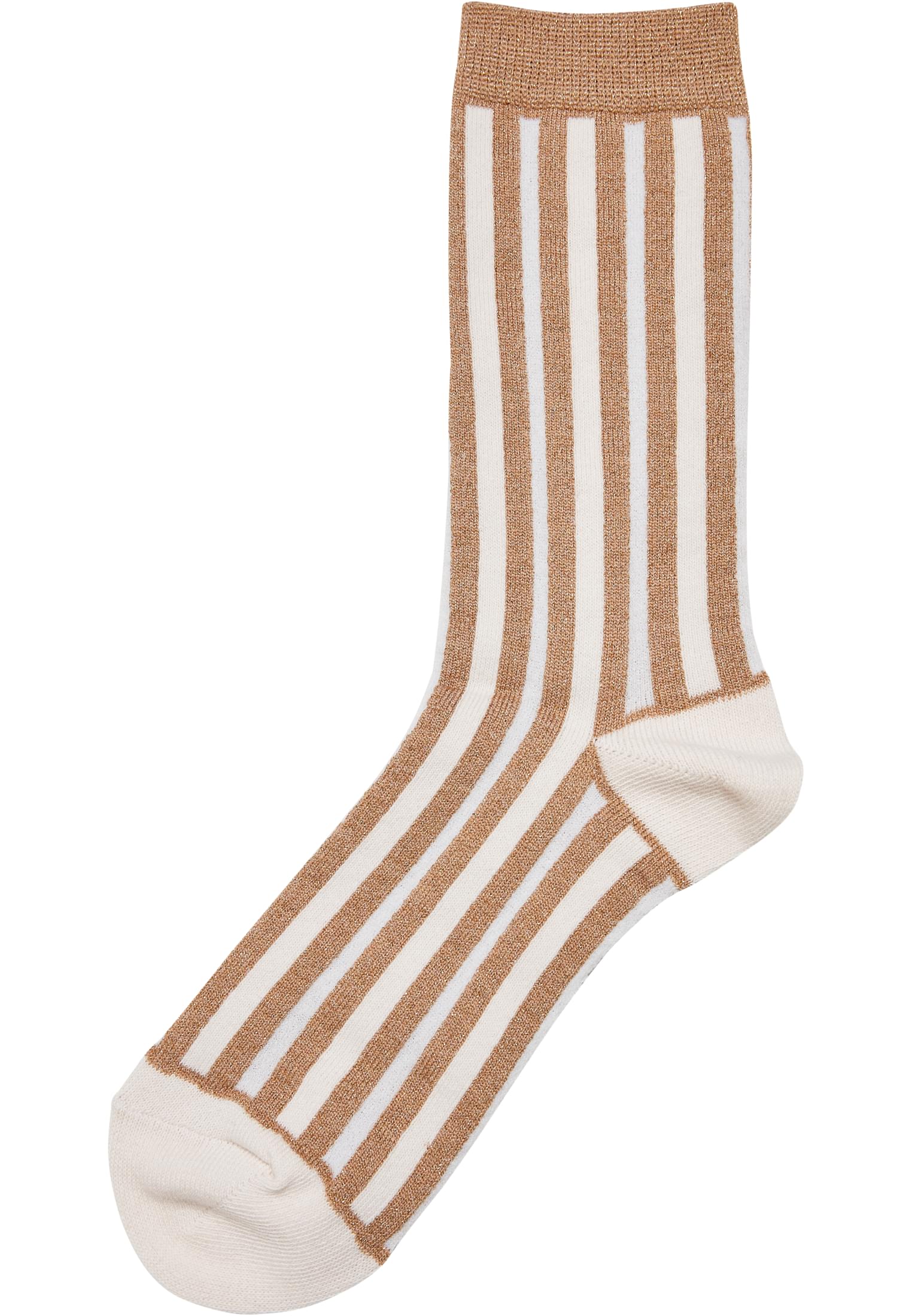 Metallic Effect Stripe Socks 3-Pack | black/whitesand/white