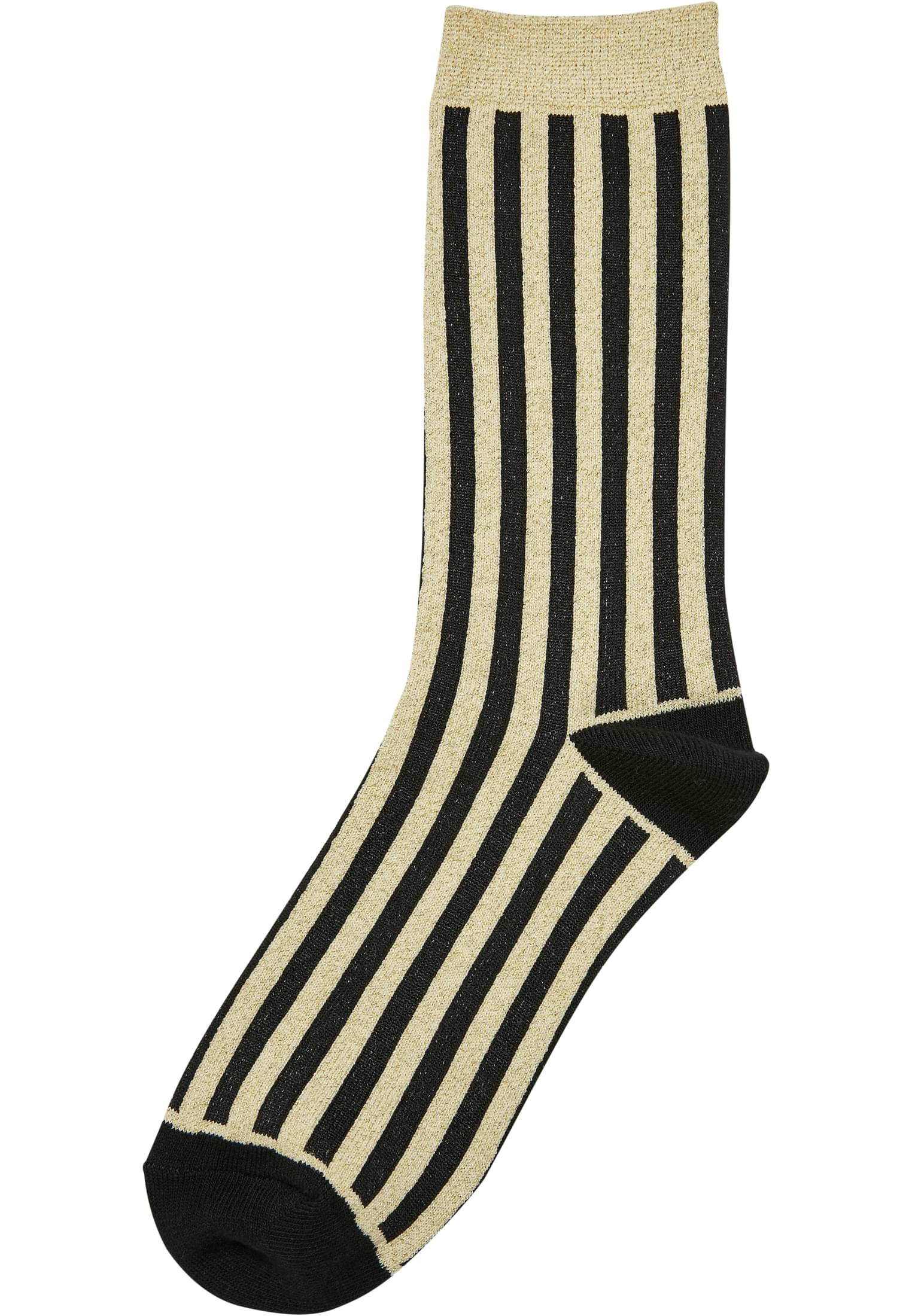 Metallic Effect Stripe Socks 3-Pack | black/whitesand/white