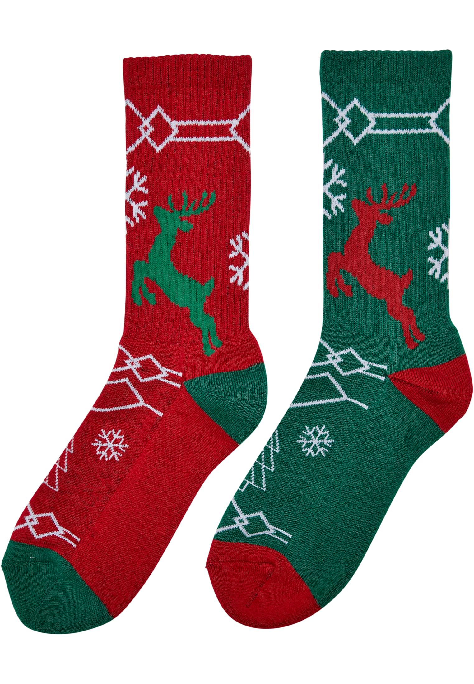 Fancy X-Mas Pattern Socks 2-Pack | multicolor