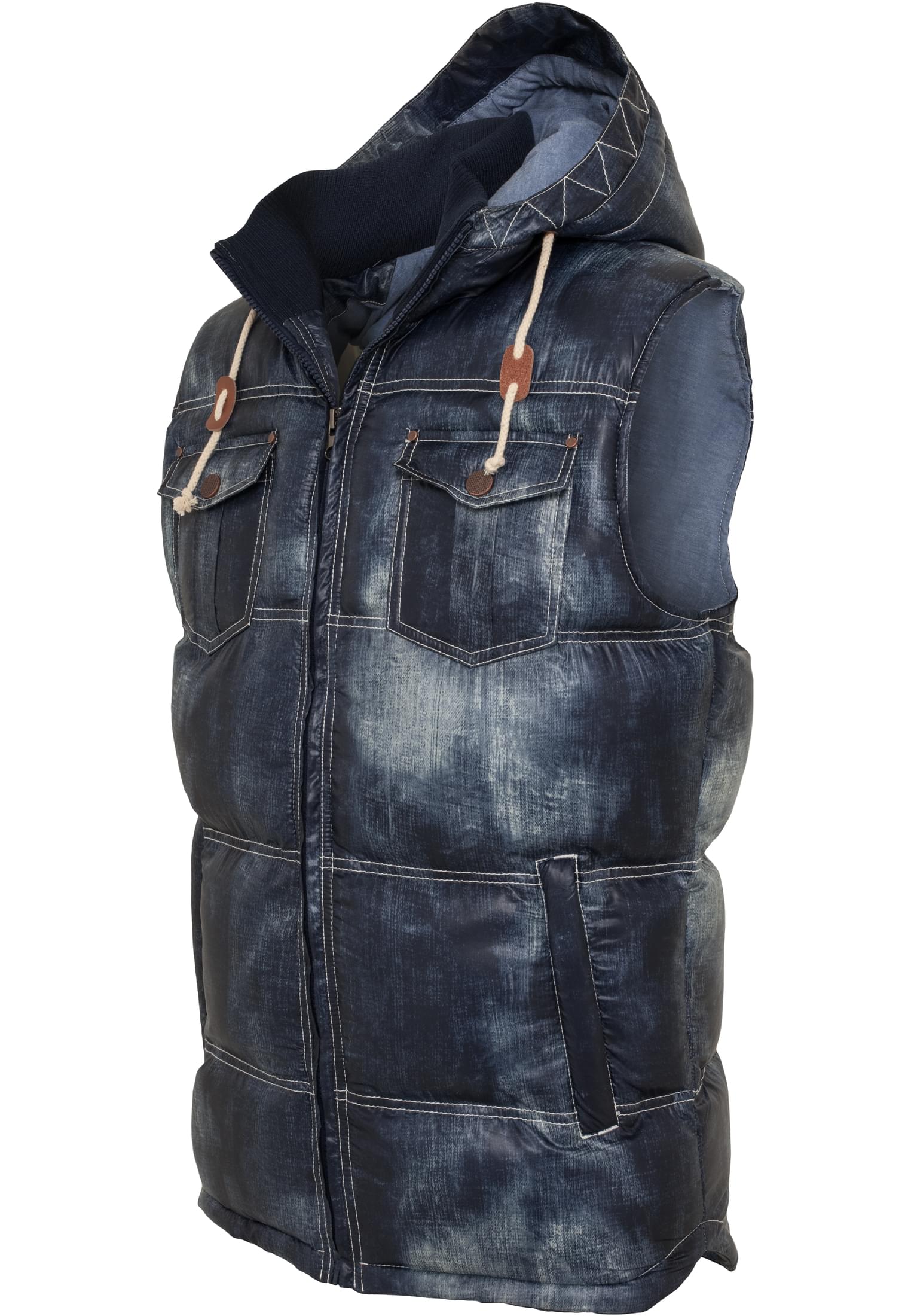 Denim Look Vest | denimblue