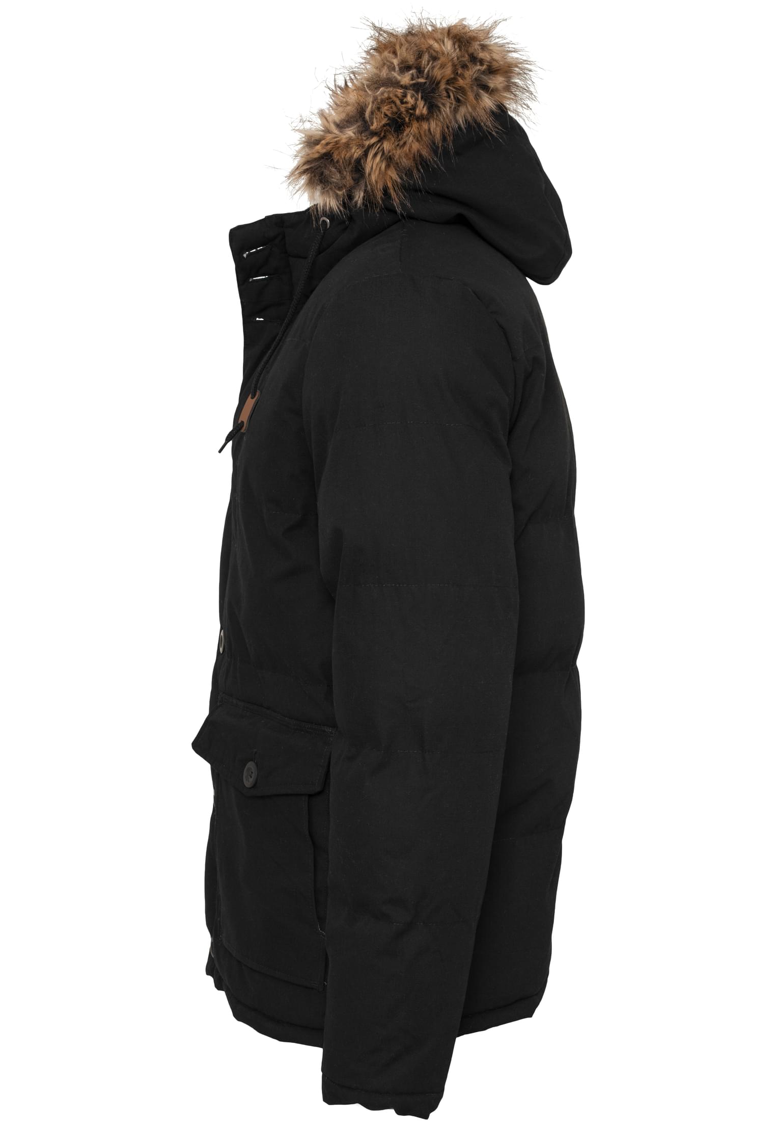 Chambray Lined Parka black | black