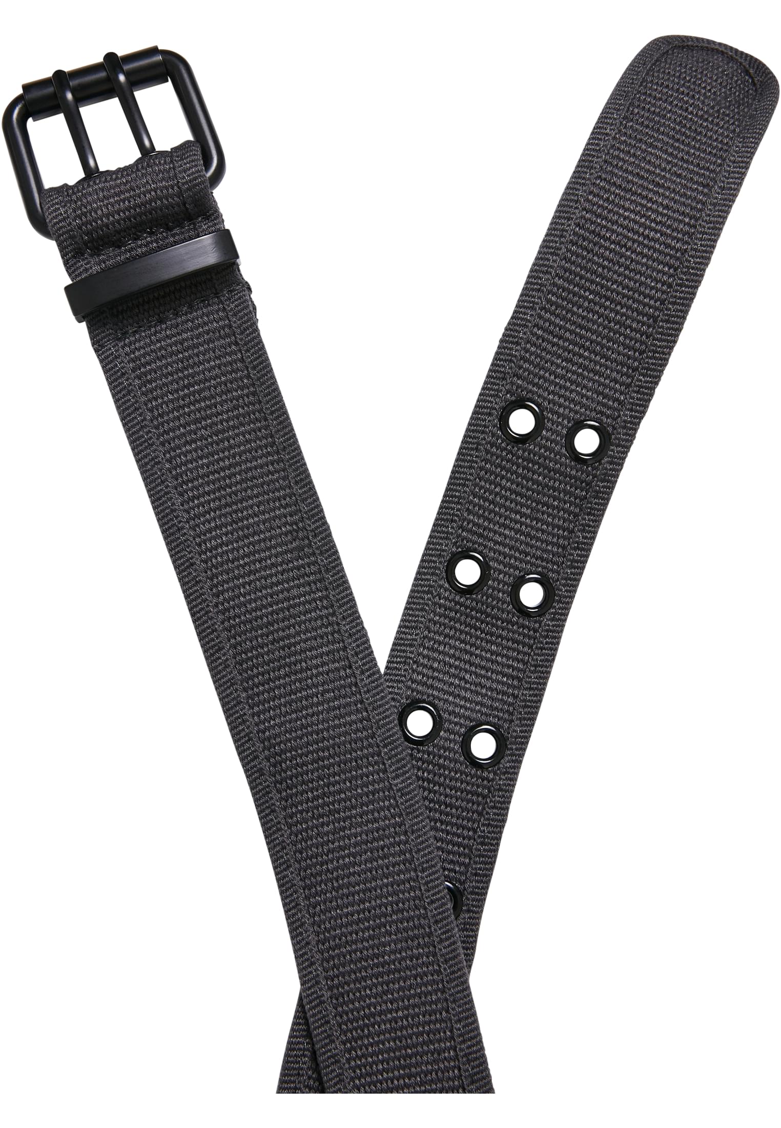 Double Thorn Buckle Canvas Belt | grey