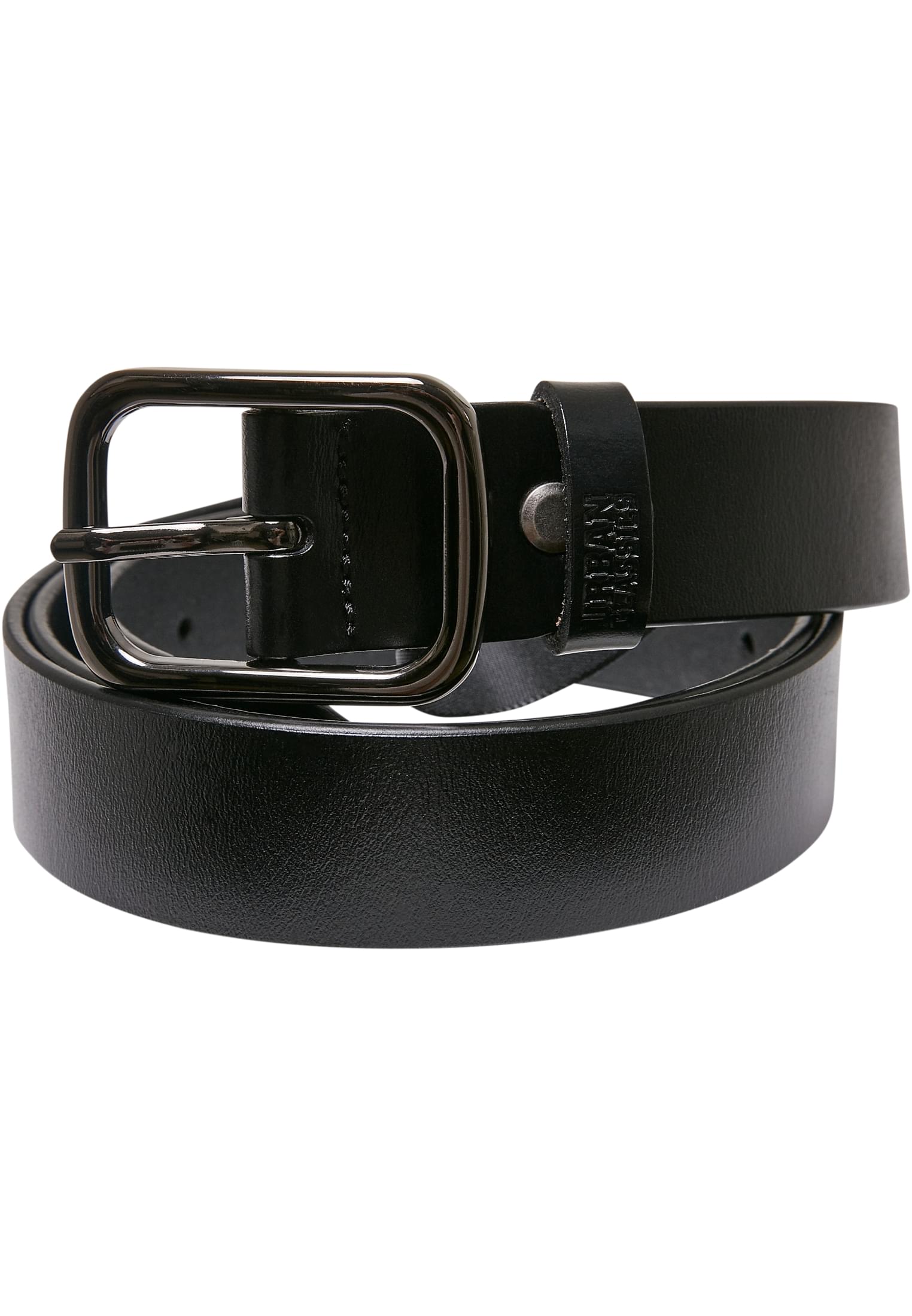 Synthetic Leather Thorn Buckle Business Belt | black