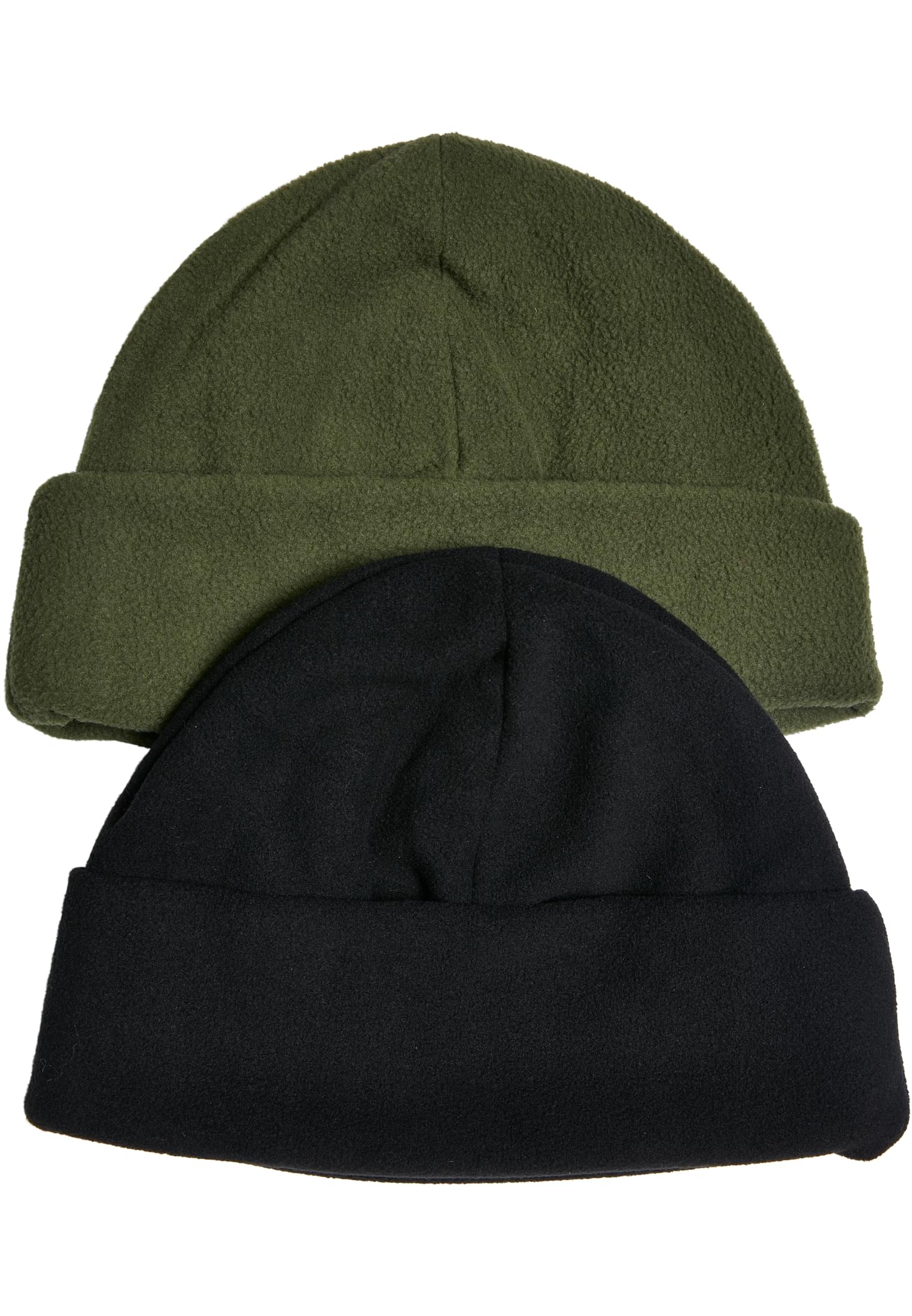 Fleece Beanie 2-Pack | tiniolive/black