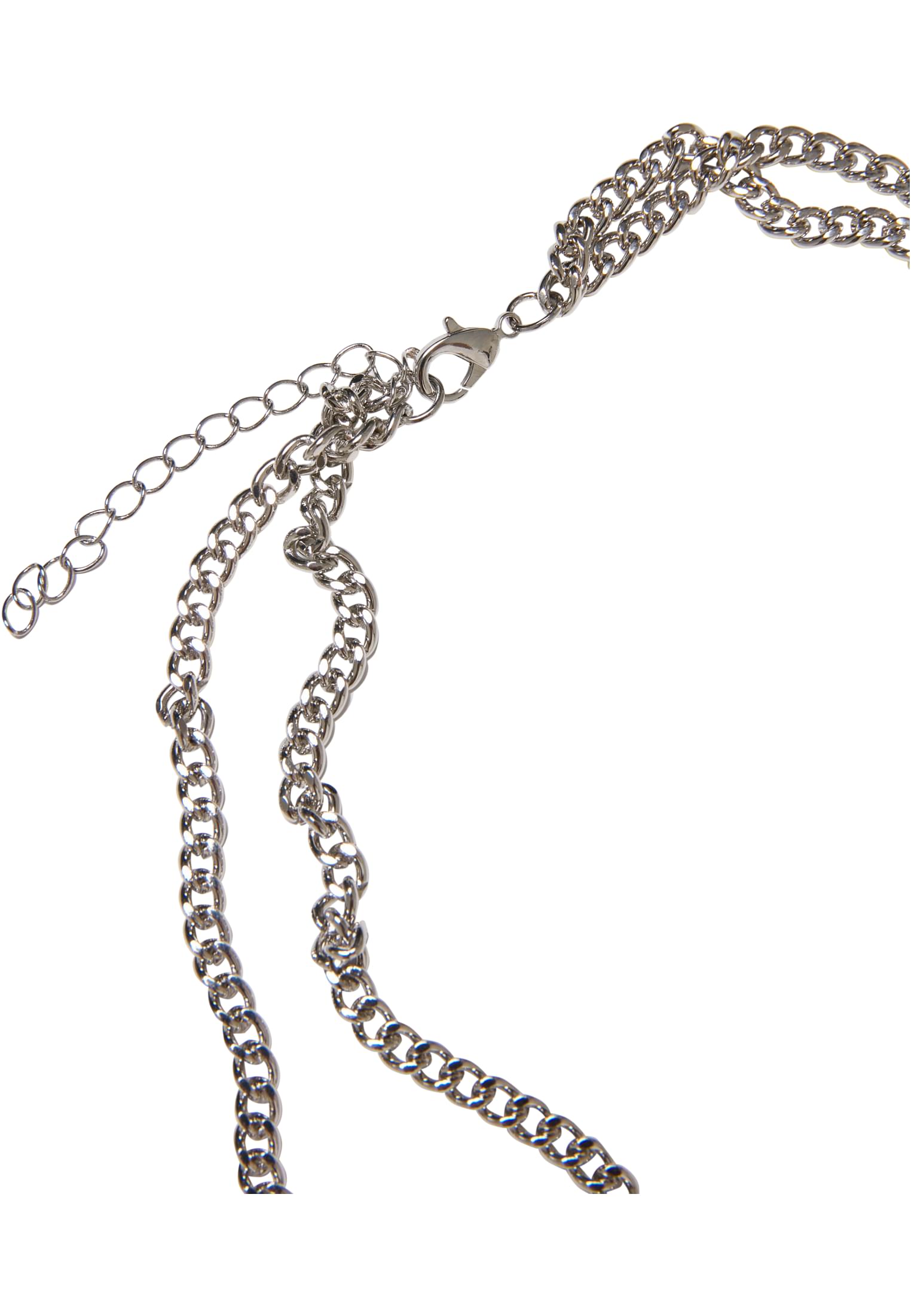 Various Chain Cross Necklace | silver