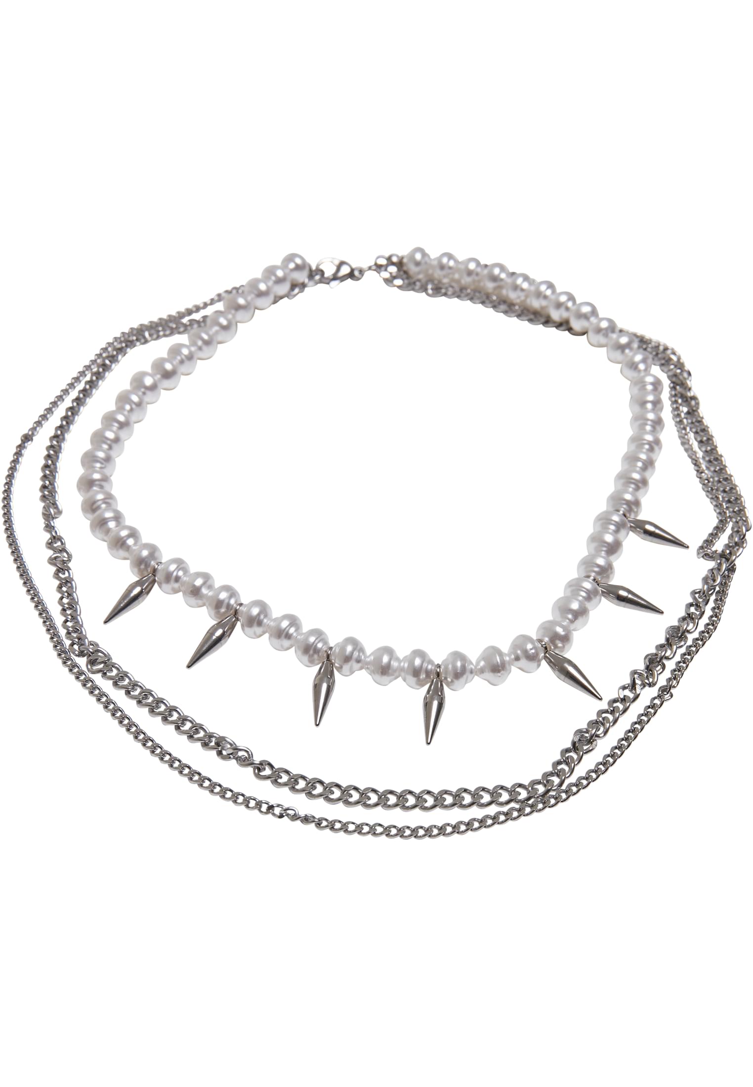 Meridian Pearl Layering Necklace | silver