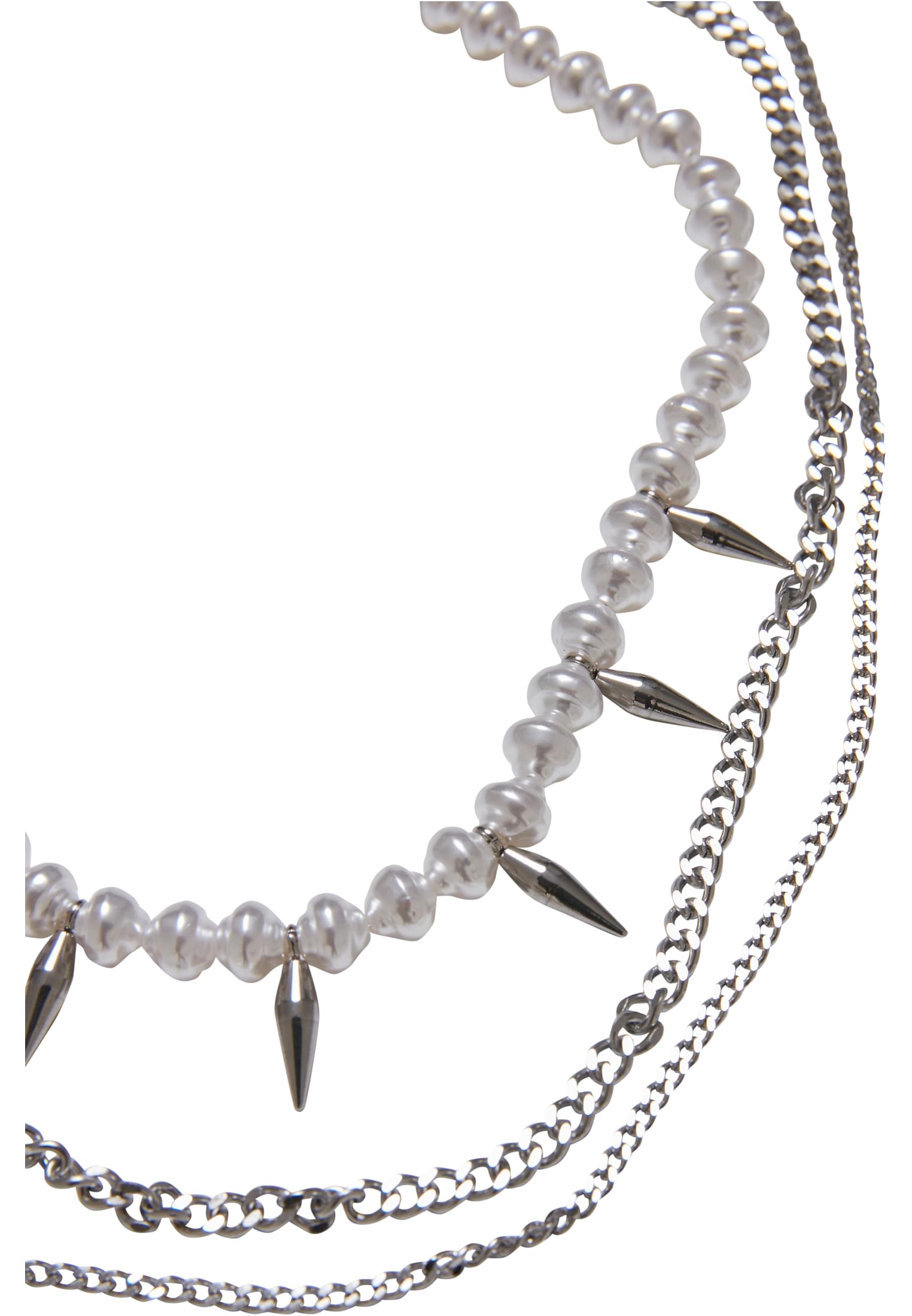 Meridian Pearl Layering Necklace | silver