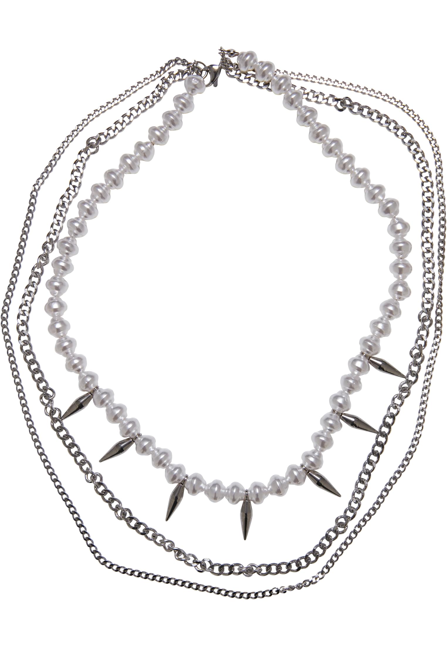 Meridian Pearl Layering Necklace | silver